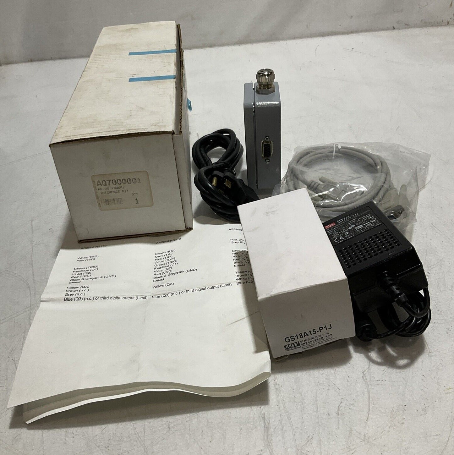 MEAN WELL SCHMITT-IND AQ7000001/GS18AQ5-P1J AR700 POWER/INTERFACE KIT 222