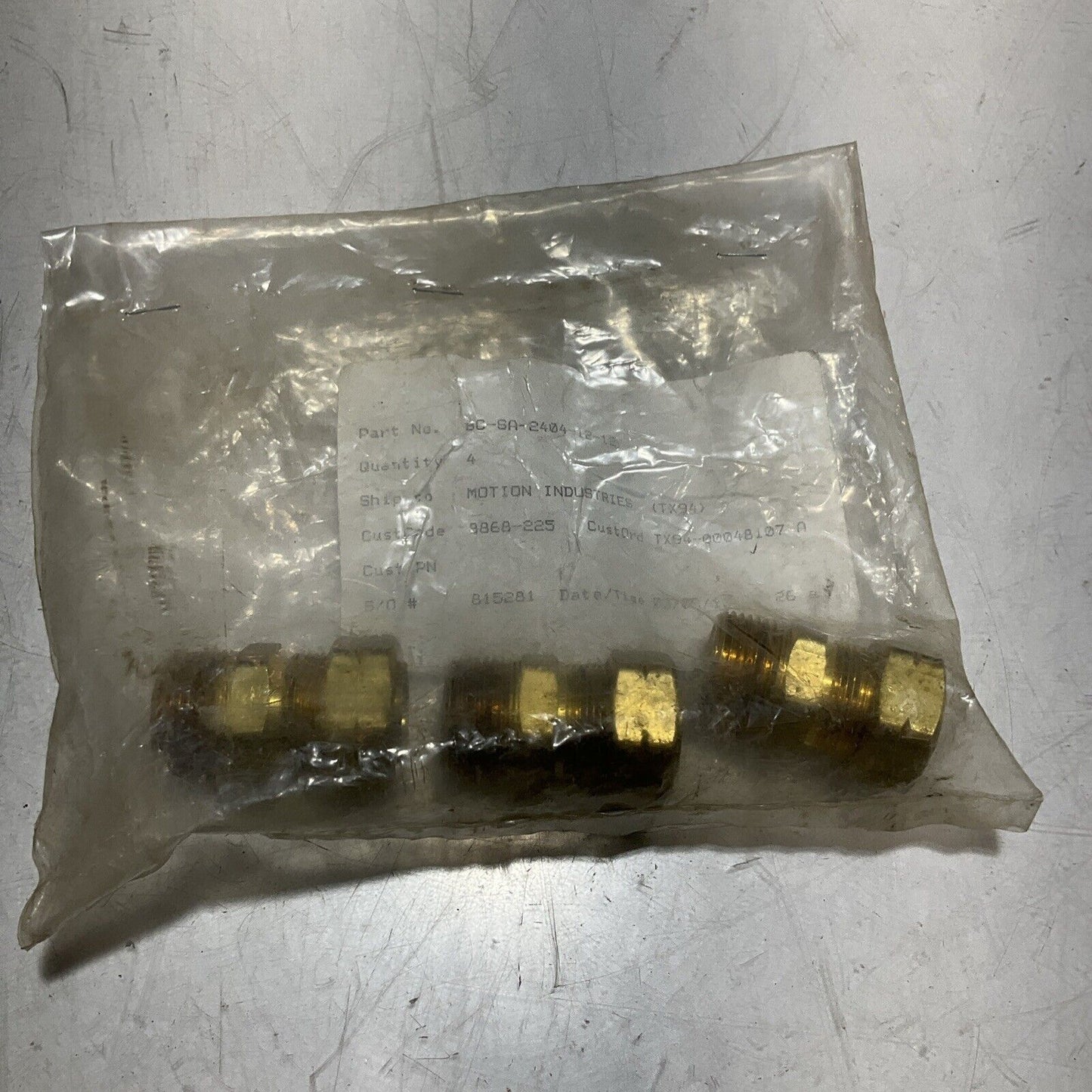 ONE-HYDRAULICS BC-SA-2404-12-12 MALE NPT STRAIGHT OHI ADAPTER 815281 QTY3 U3S