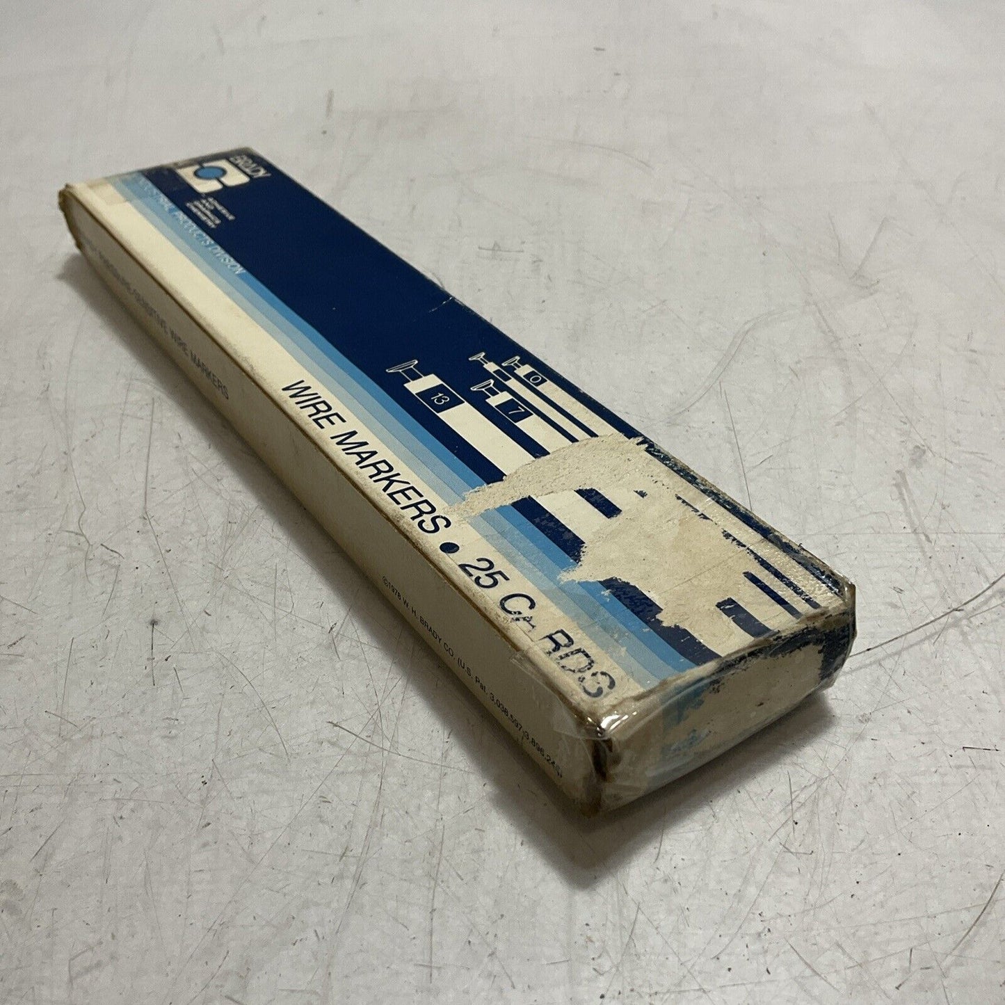 BRADY INDUSTRIAL PRODUCTS DIVISION WIRE MARKERS 25 CARDS 222