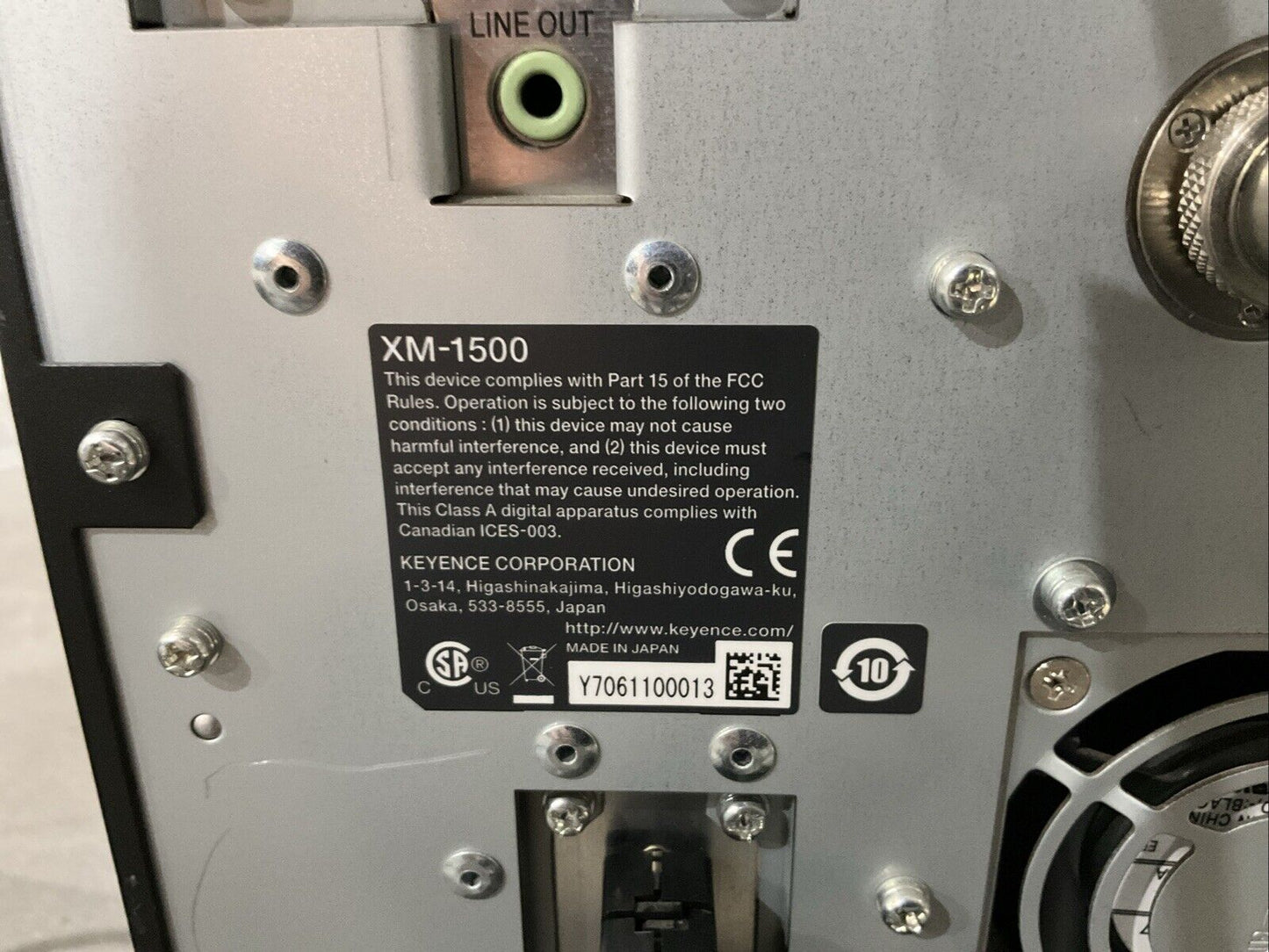 KEYENCE XM-M1200 COORDINATE MEASURING SYSTEM W/ XM-P1000 PROBE