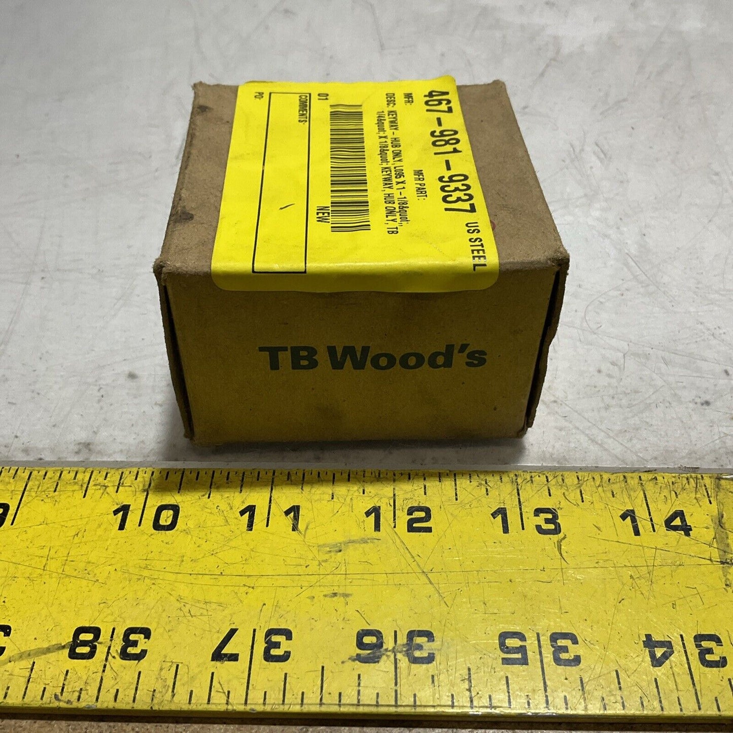 TB WOODS L095118 SHAFT JAW COUPLING KEYWAY-HUB 222-U3S