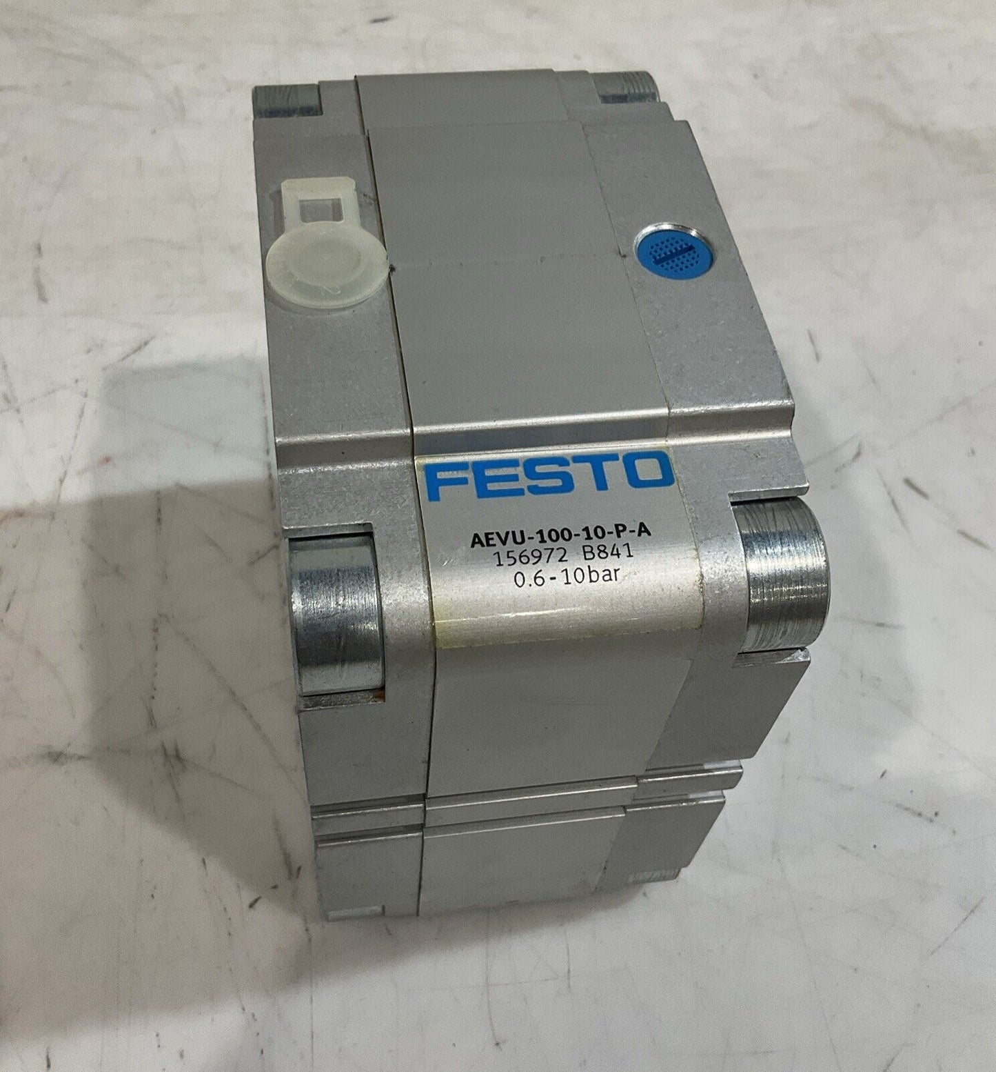 FESTO AEVU-100-10-P-A PNEUMATIC COMPACT AIR CYLINDER C2H