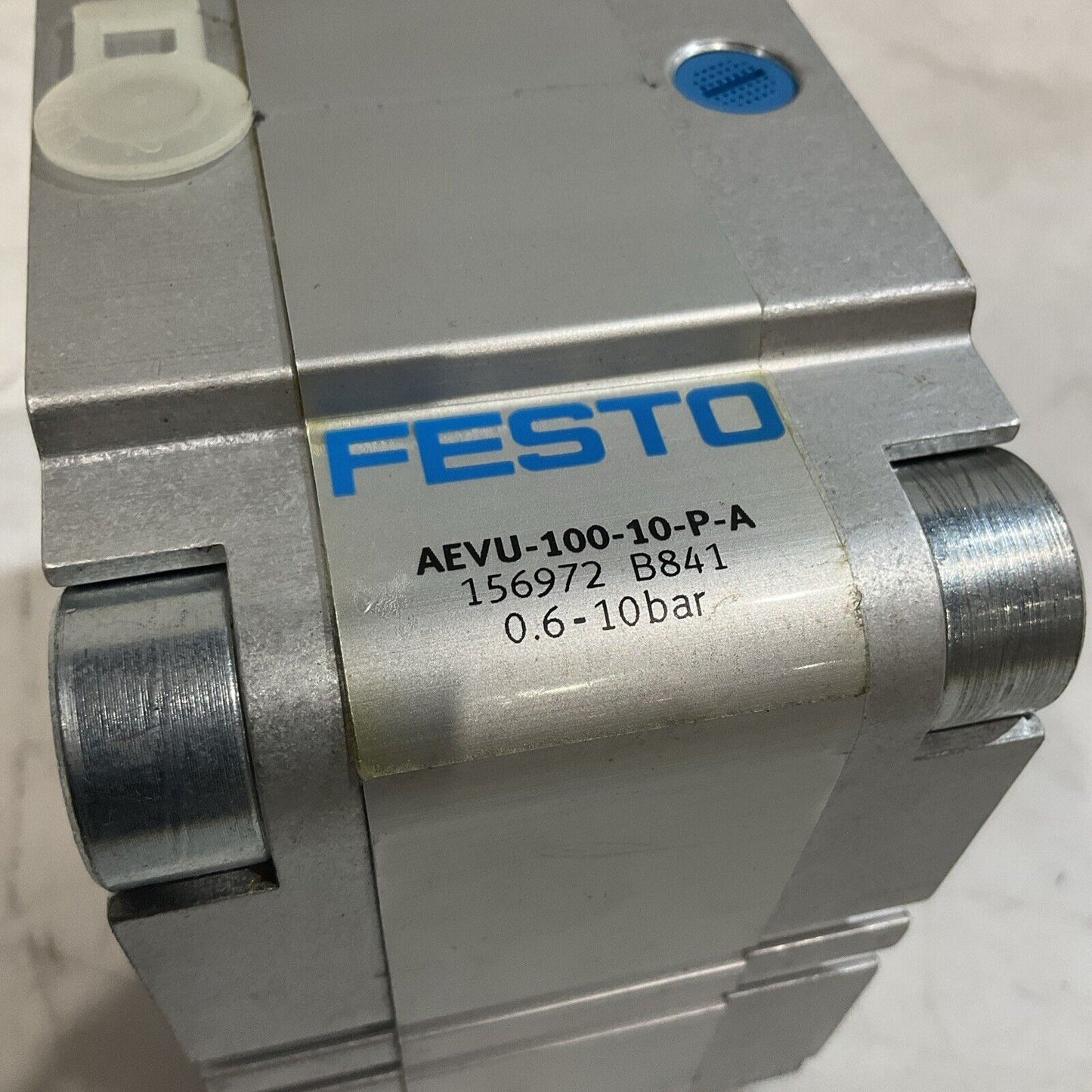 FESTO AEVU-100-10-P-A PNEUMATIC COMPACT AIR CYLINDER C2H