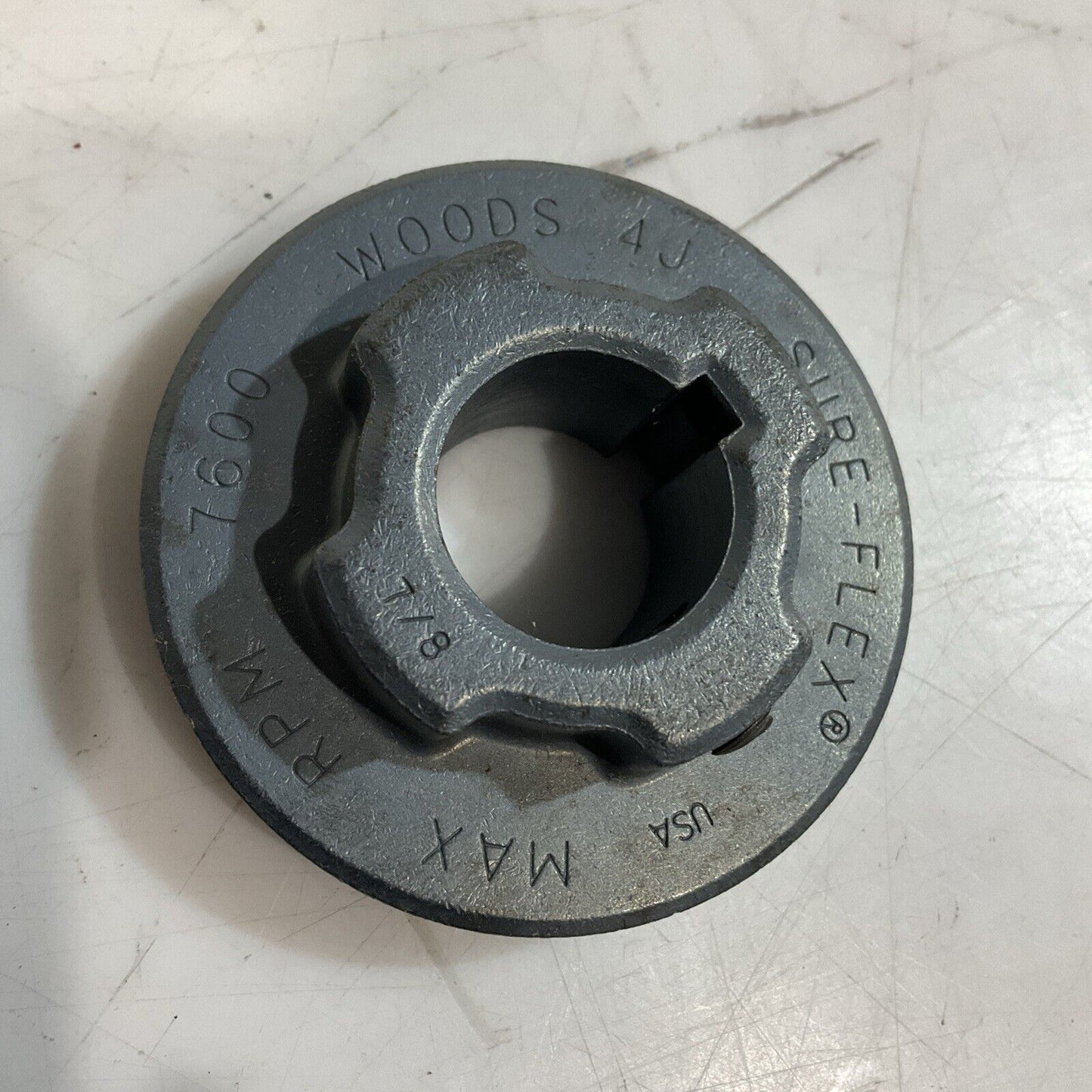 TB WOODS FLANGE 4J78 SURE-FLEX SLEEVE COUPLING FLANGE 222-U3S