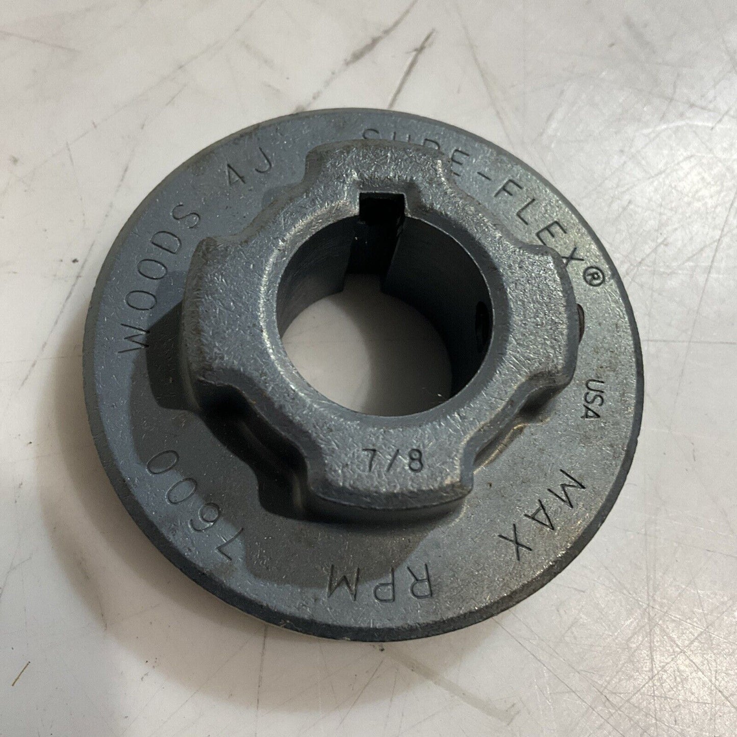 TB WOODS FLANGE 4J78 SURE-FLEX SLEEVE COUPLING FLANGE 222-U3S
