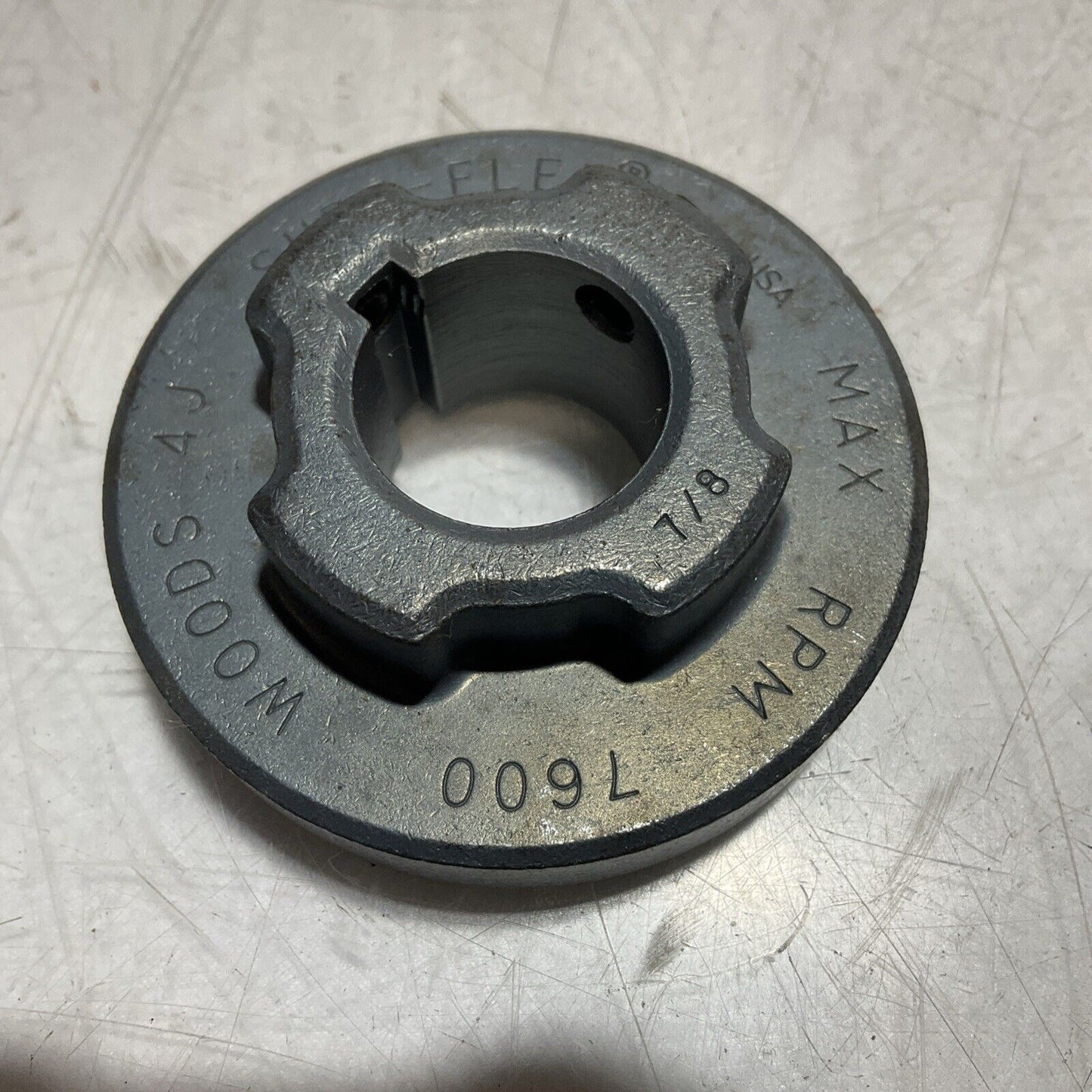 TB WOODS FLANGE 4J78 SURE-FLEX SLEEVE COUPLING FLANGE 222-U3S