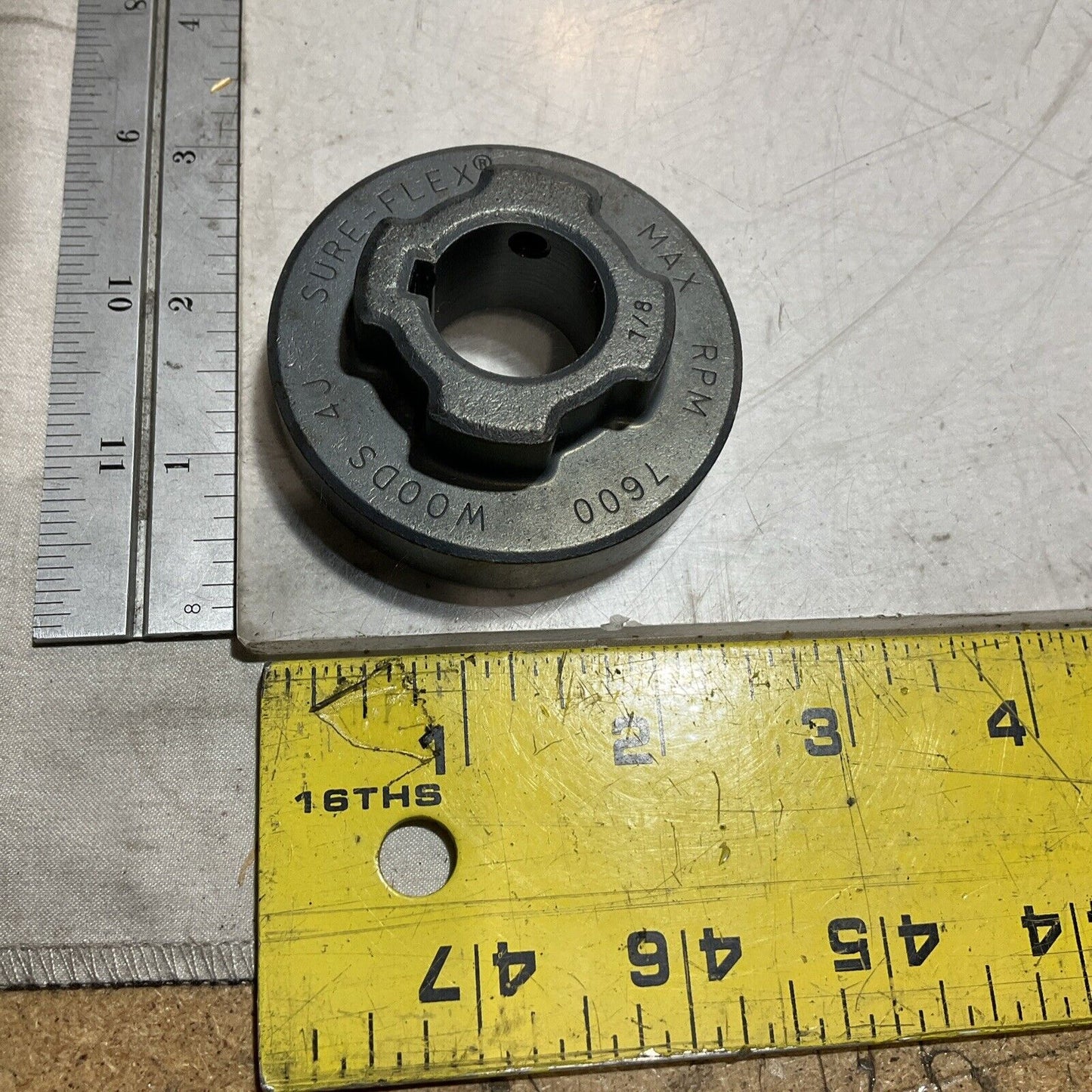 TB WOODS FLANGE 4J78 SURE-FLEX SLEEVE COUPLING FLANGE 222-U3S