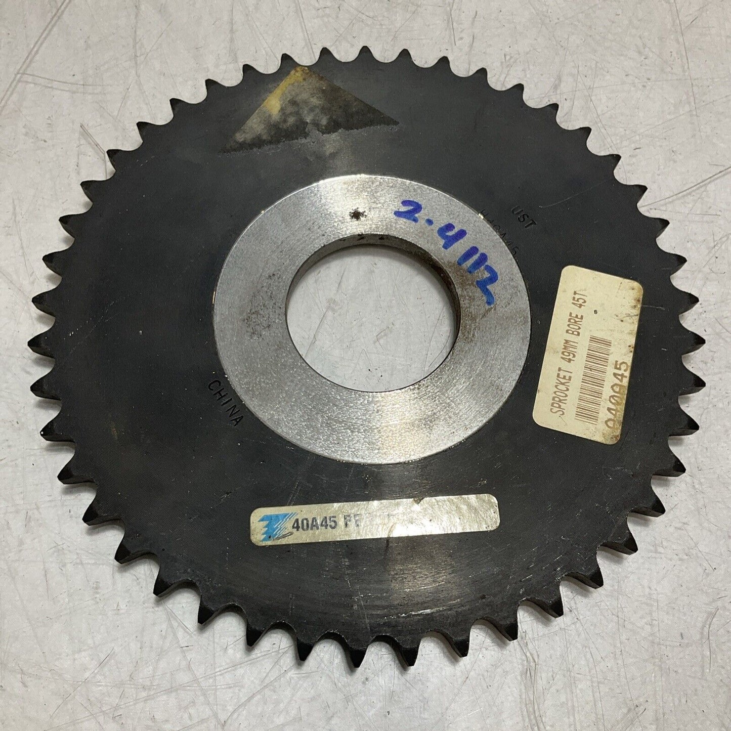 TSUBAKI H40A45 PLAIN BORE TYPE A SINGLE PITCH ROLLER CHAIN SPROCKET QTY2 U3S