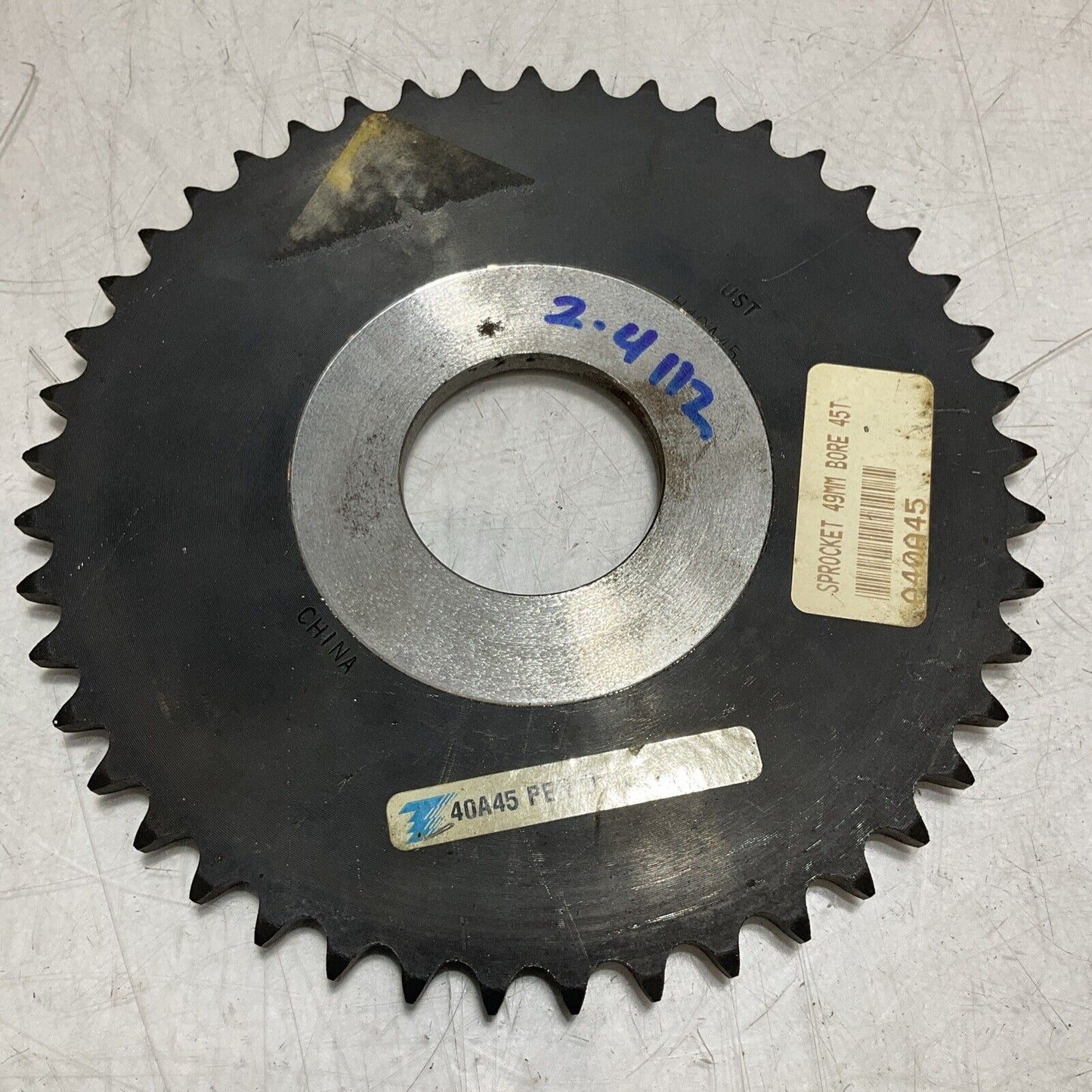 TSUBAKI H40A45 PLAIN BORE TYPE A SINGLE PITCH ROLLER CHAIN SPROCKET QTY2 U3S