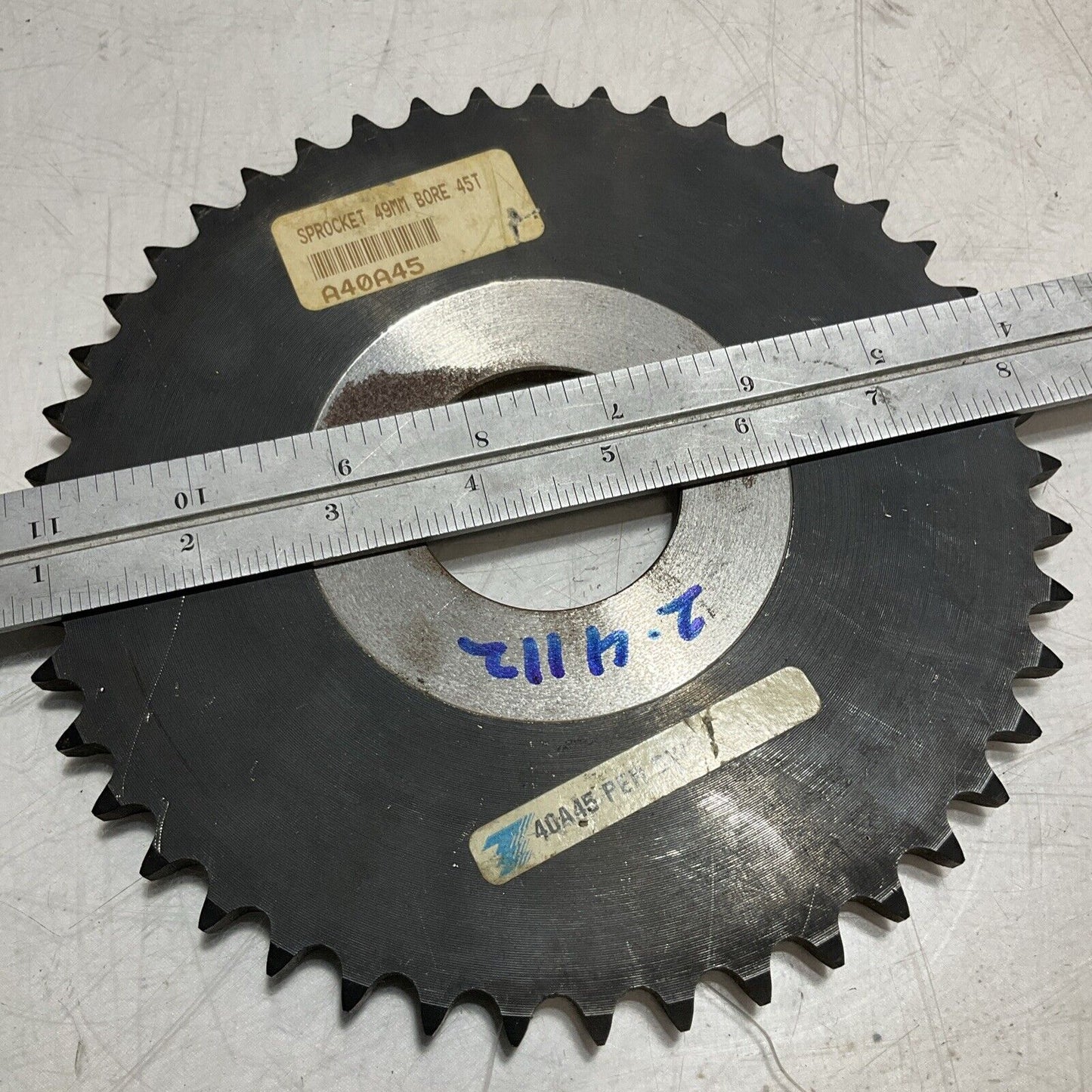 TSUBAKI H40A45 PLAIN BORE TYPE A SINGLE PITCH ROLLER CHAIN SPROCKET QTY2 U3S