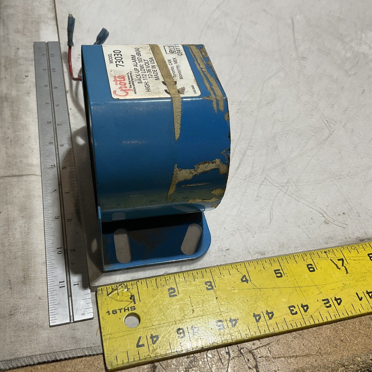 GROTE INDUSTRIES 73030 STANDARD TONE BACK UP ALARM REVERSE MOUNTED 222