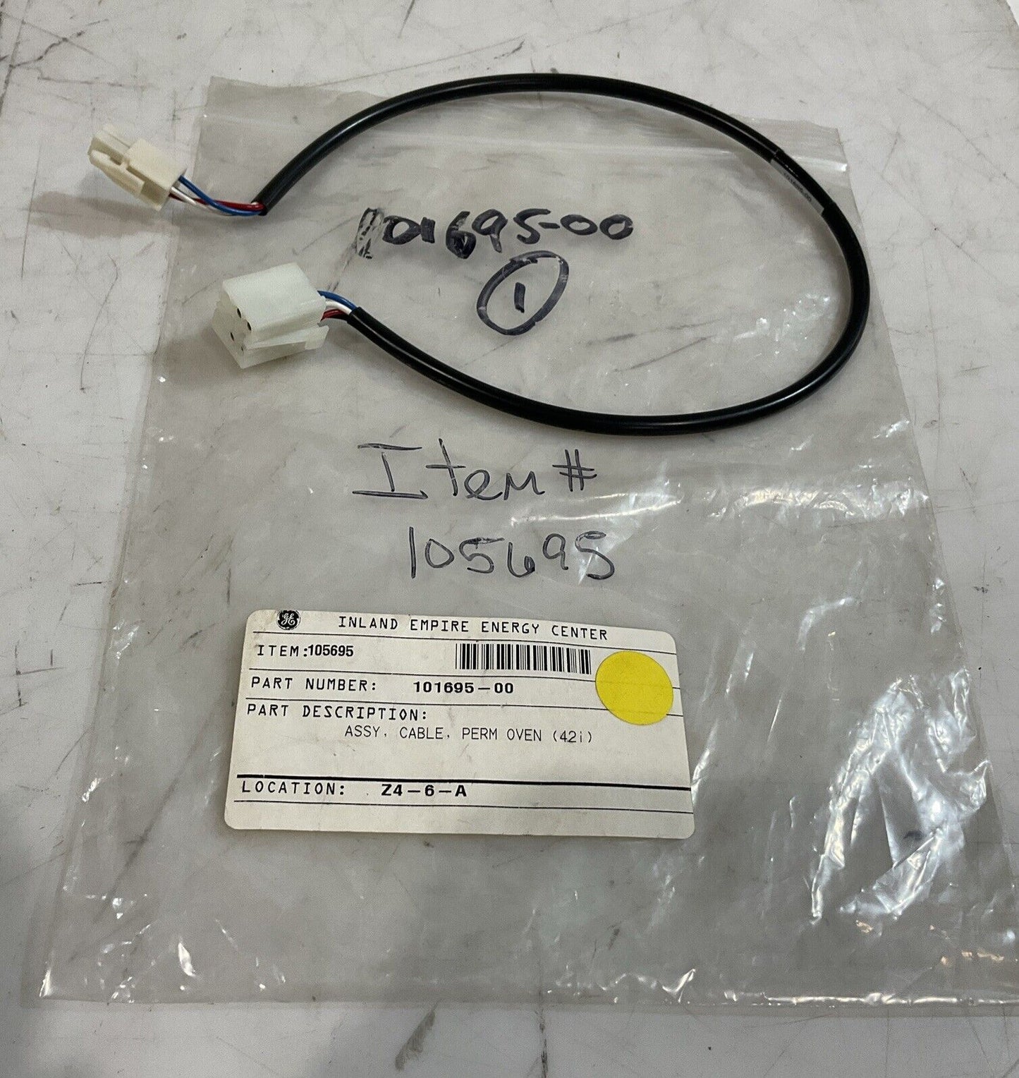 GENERAL ELECTRIC 101695-00 - 105695 CABLE ASSEMBLY U3S