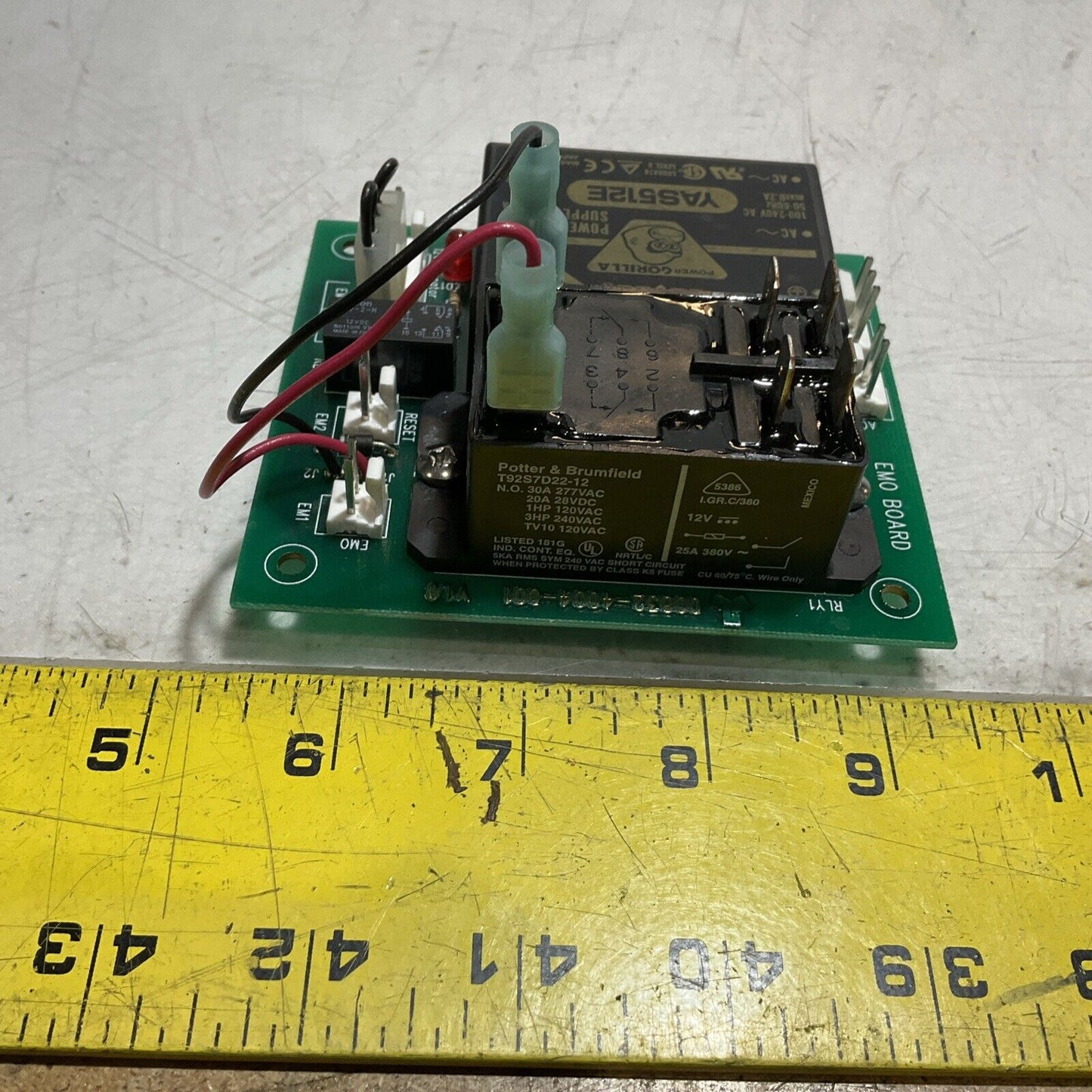 COSEL YAS512E 00832-4004-001 EMO CIRCUIT BOARD ASSEMBLY POWER SUPPLY 240V U3S