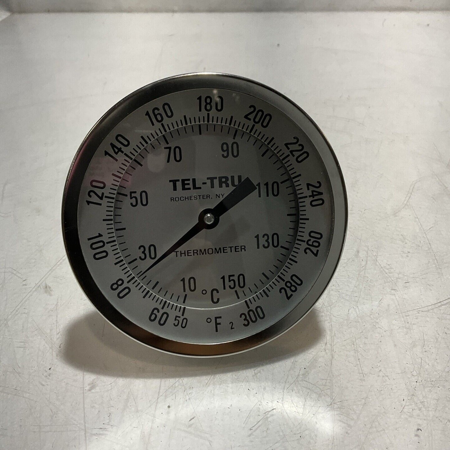 TEL-TRU 2275101 Z2059-0103 50-300 DEGREE °F 10-150DEGREE °C THERMOMETER U3S