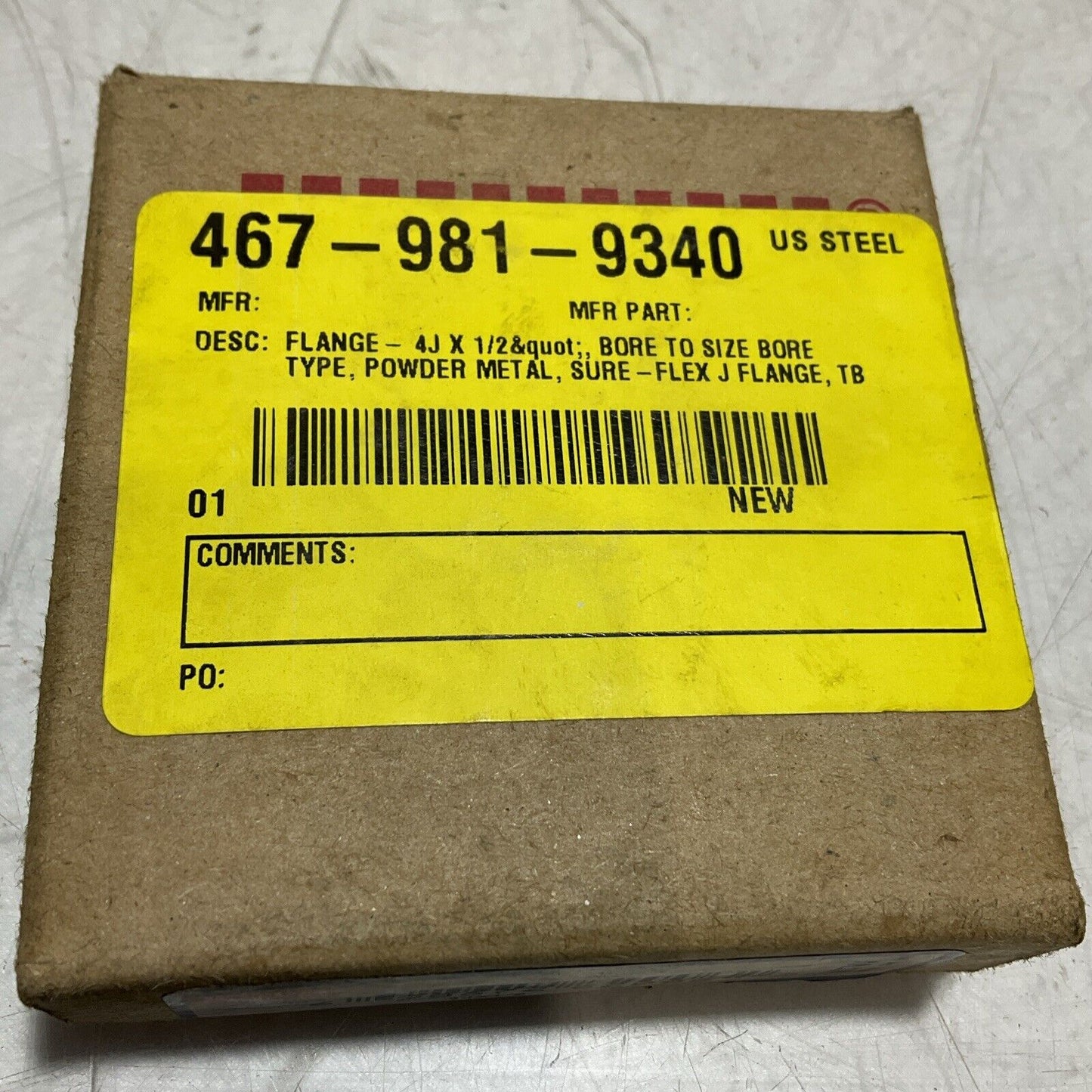 TB WOODS 4J12 SLEEVE COUPLING FLANGE SPACER SIZE-4 7.600RPM MAX 222-U3S