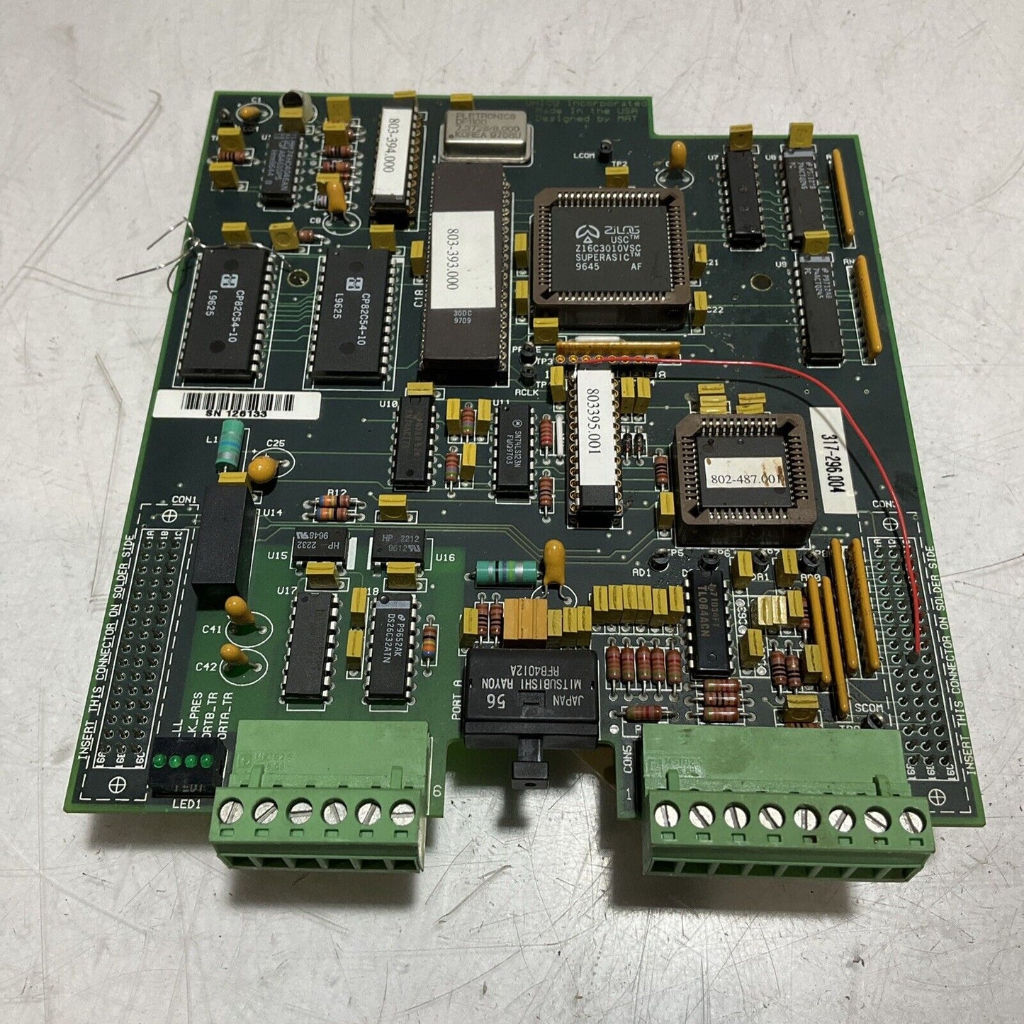 UNICO 317-296 0528-5CT9 10046687-R PCB U3S
