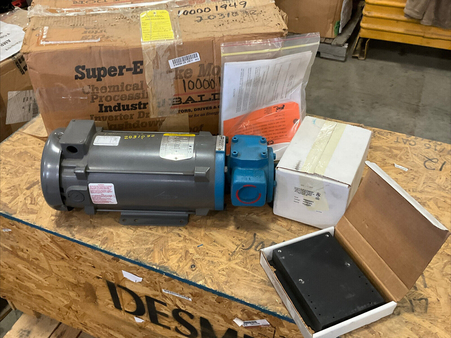 BALDOR RELIANCE CDP3575 MOTOR PUMP 1 1/2HP 1750RPM HOWDEN 91233 PUMP 373
