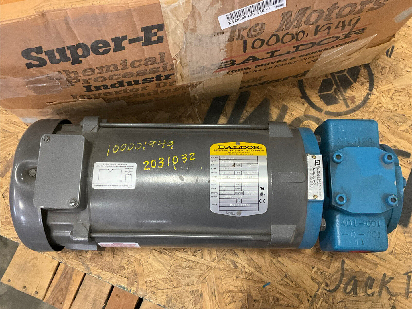 BALDOR RELIANCE CDP3575 MOTOR PUMP 1 1/2HP 1750RPM HOWDEN 91233 PUMP 373