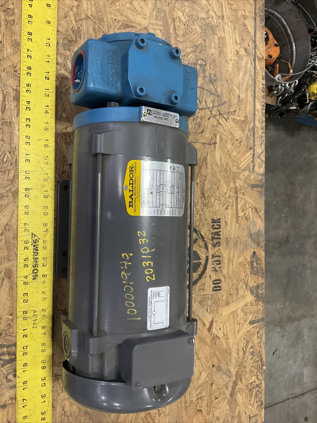 BALDOR RELIANCE CDP3575 MOTOR PUMP 1 1/2HP 1750RPM HOWDEN 91233 PUMP 373