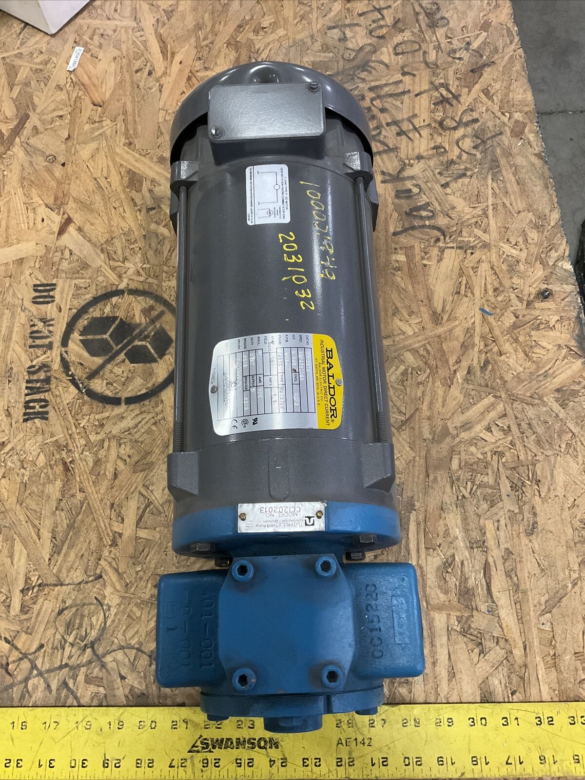 BALDOR RELIANCE CDP3575 MOTOR PUMP 1 1/2HP 1750RPM HOWDEN 91233 PUMP 373