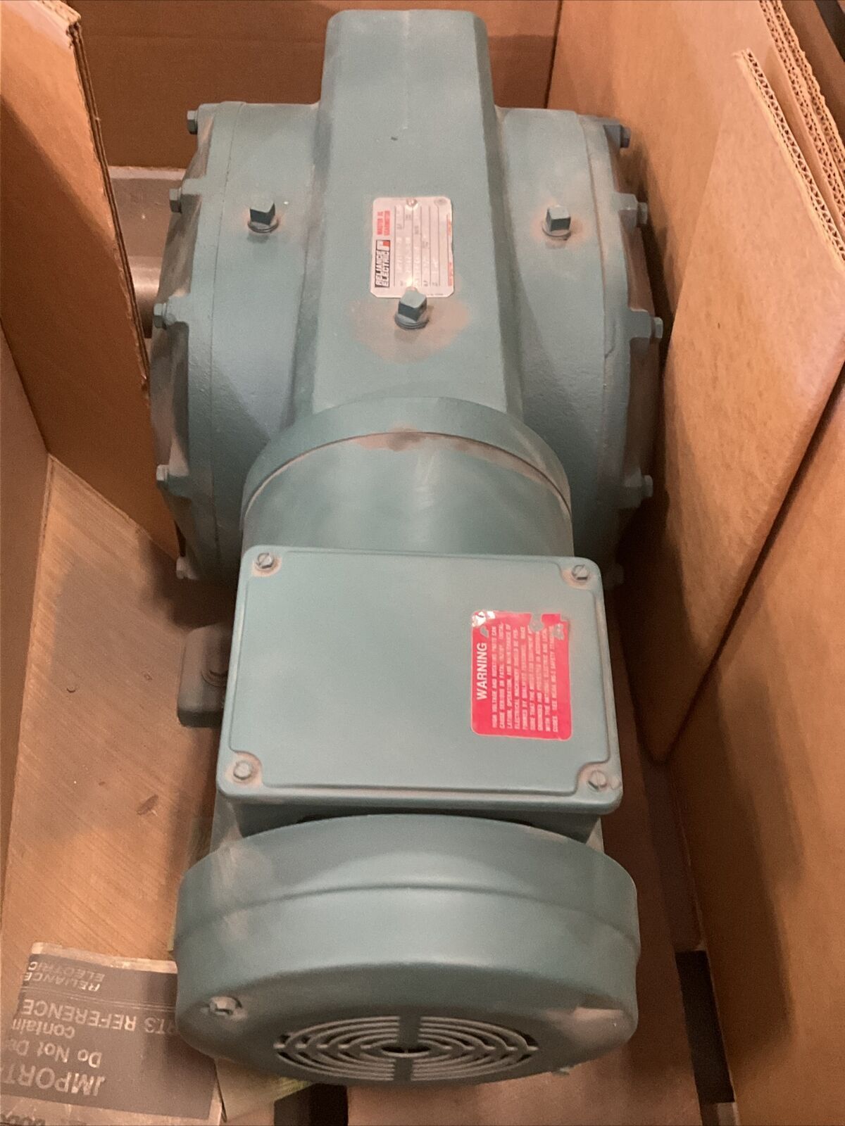 RELIANCE ELECTRIC 1-1/2HP 9RPM 10271123-ZH 79167-31-DM MASTER XL GEAR MOTOR 373