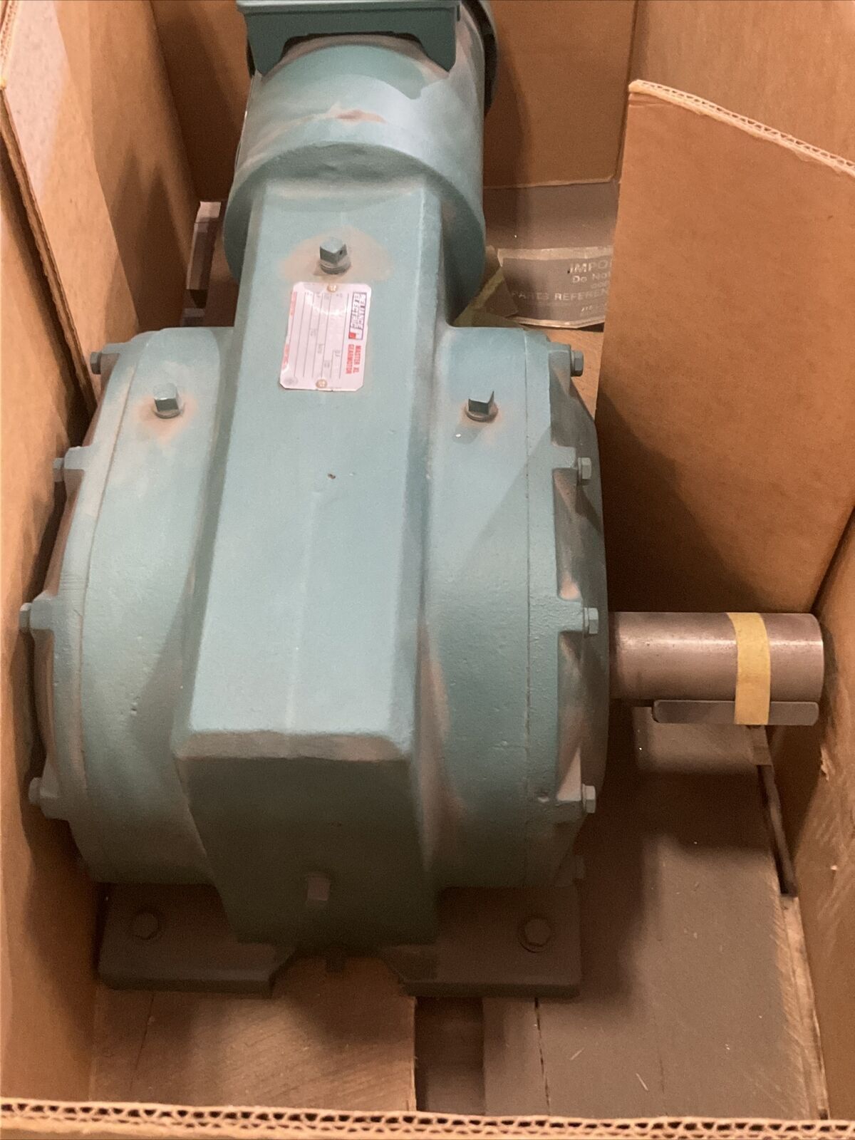 RELIANCE ELECTRIC 1-1/2HP 9RPM 10271123-ZH 79167-31-DM MASTER XL GEAR MOTOR 373