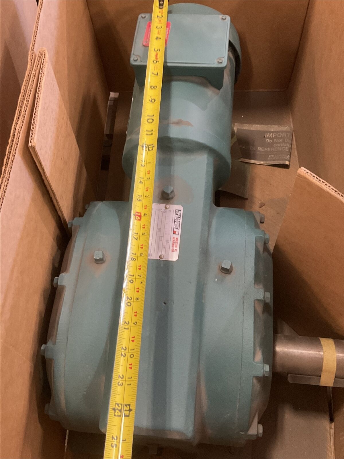 RELIANCE ELECTRIC 1-1/2HP 9RPM 10271123-ZH 79167-31-DM MASTER XL GEAR MOTOR 373