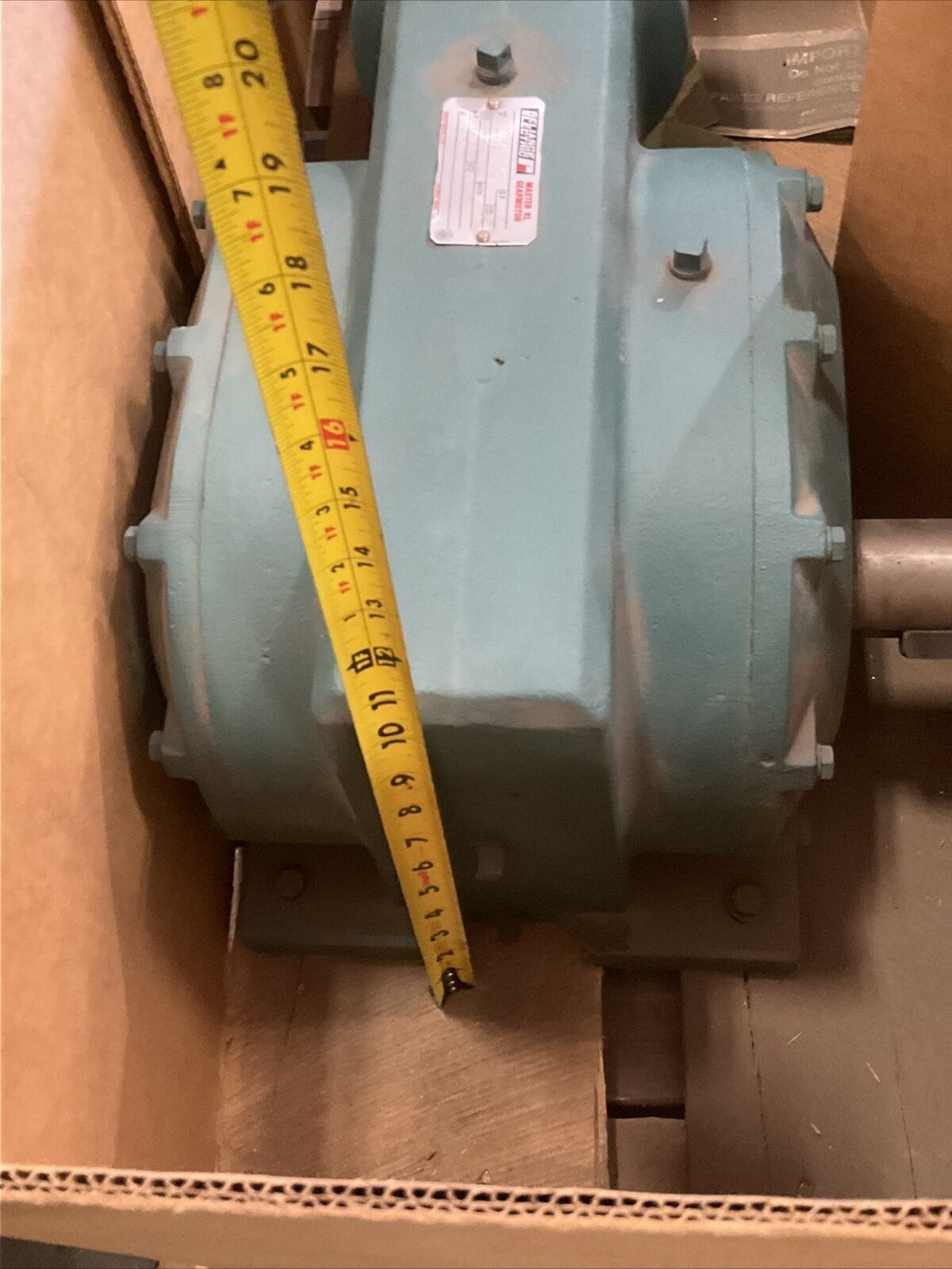 RELIANCE ELECTRIC 1-1/2HP 9RPM 10271123-ZH 79167-31-DM MASTER XL GEAR MOTOR 373