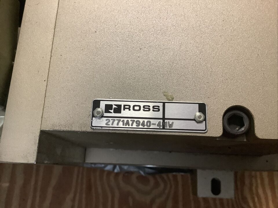 ROSS 39M0A1010-4MW VALVE ASSEMBLY 2773A7968 8476C4362 S2783A8924 2771A7940-4MW