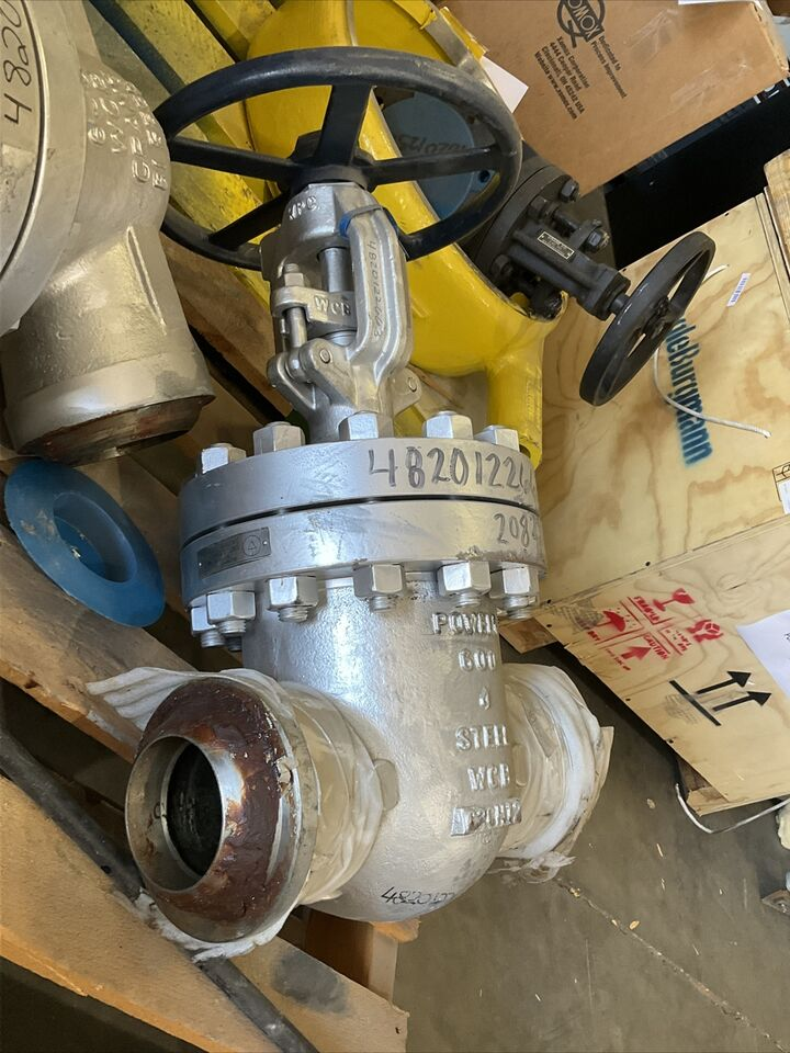 POWELL 600 4 WCB C2CH12 B16.34 Cl 600 76 1/2U GATE VALVE 1480 PSI