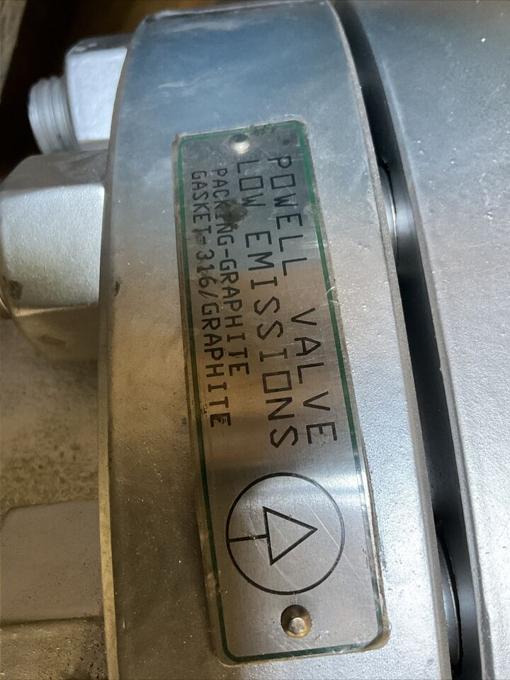 POWELL 600 4 WCB C2CH12 B16.34 Cl 600 76 1/2U GATE VALVE 1480 PSI