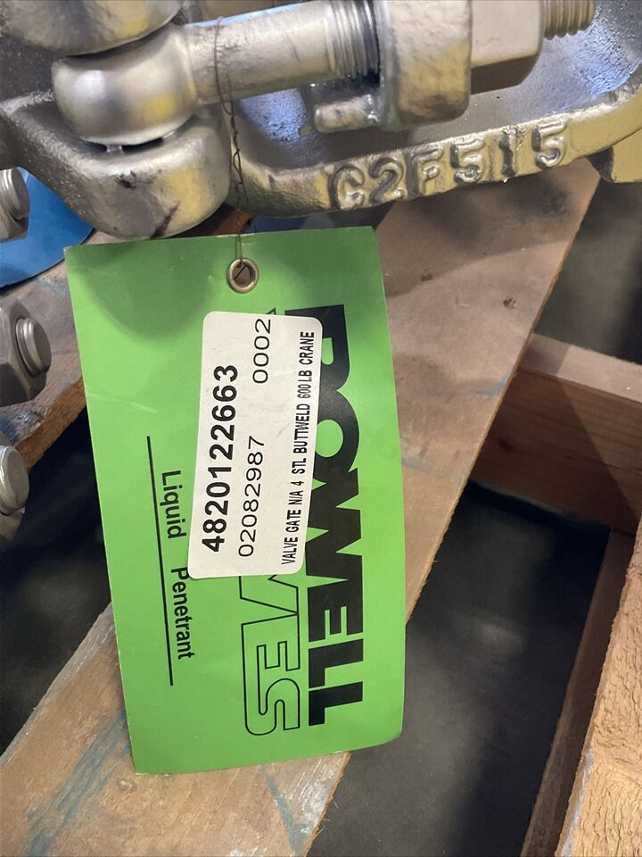 POWELL 600 4 WCB C2CH12 B16.34 Cl 600 76 1/2U GATE VALVE 1480 PSI