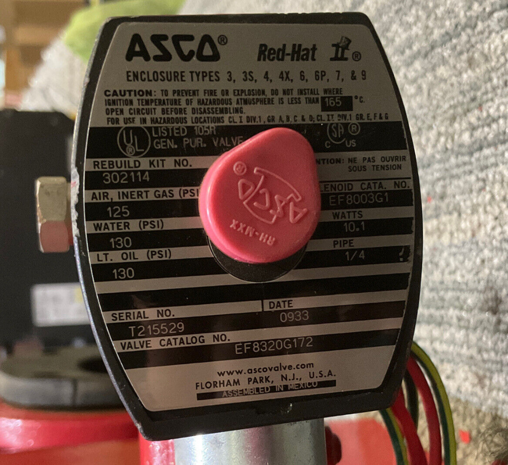 RED VALVE 09-3002 PNEUMATICALLY ACTUATED CONTROL PINCH VALVE SERIES 5200
