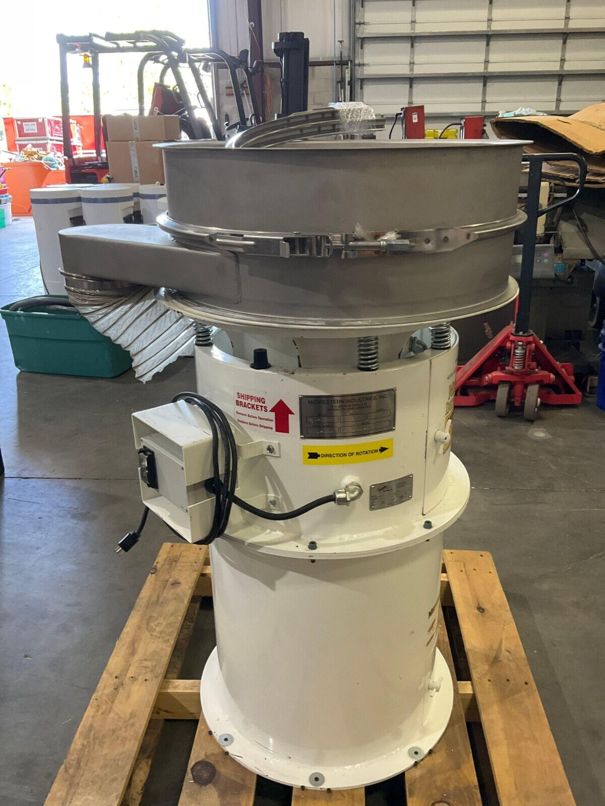 MIDWESTERN INDUSTRIES F1-24 SIFTER WITH MR24S4-4 MOTOR 115 V 60 HZ 1 PH 1170 RPM