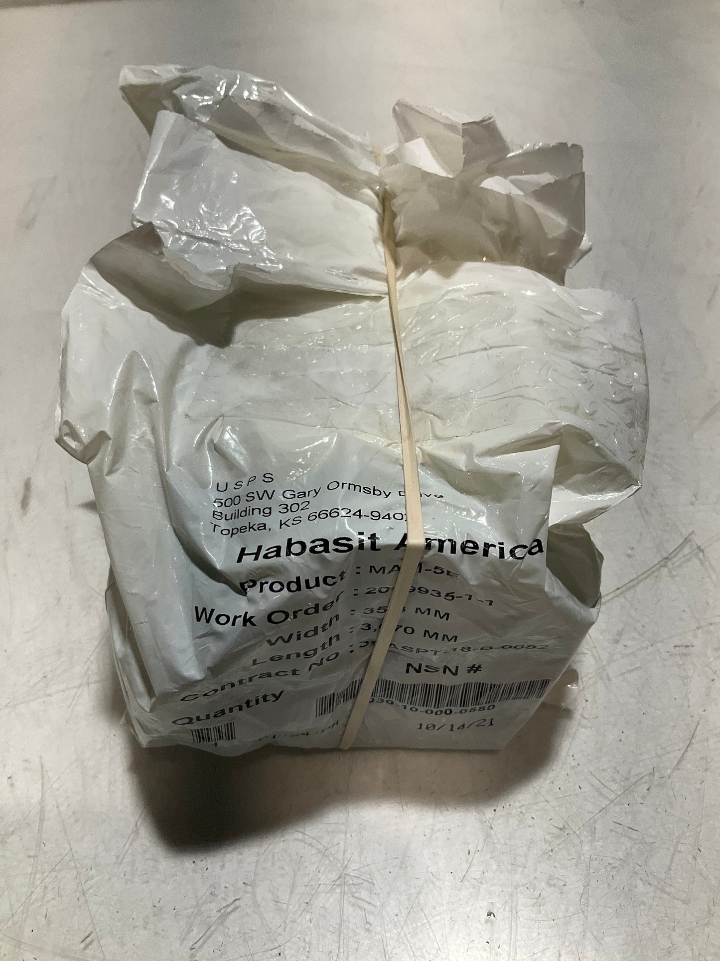 HABASIT AMERICA MAM-5E CONVEYOR BELTS 50 MM X 2,620 MM LOT OF 5 U3S