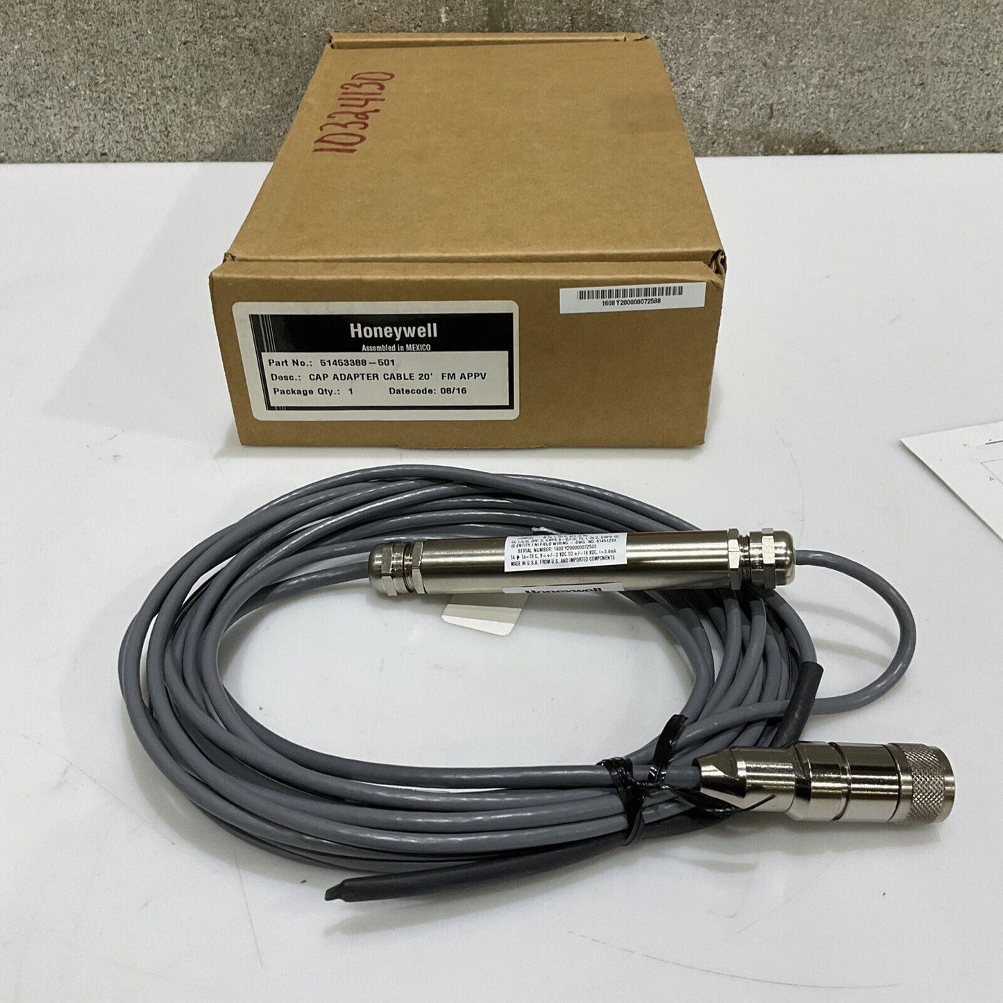 HONEYWELL 51453388-501 CAP ADAPTER CABLE 20' FM APPV 555