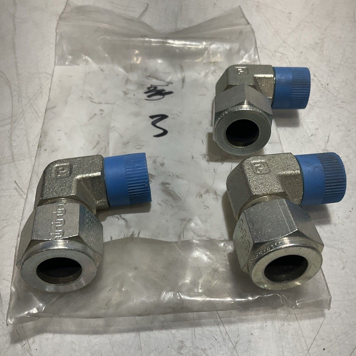 PARKER 8-8 JLC TUBE AND FITTING ADAPTER LOT OF 3 U3S