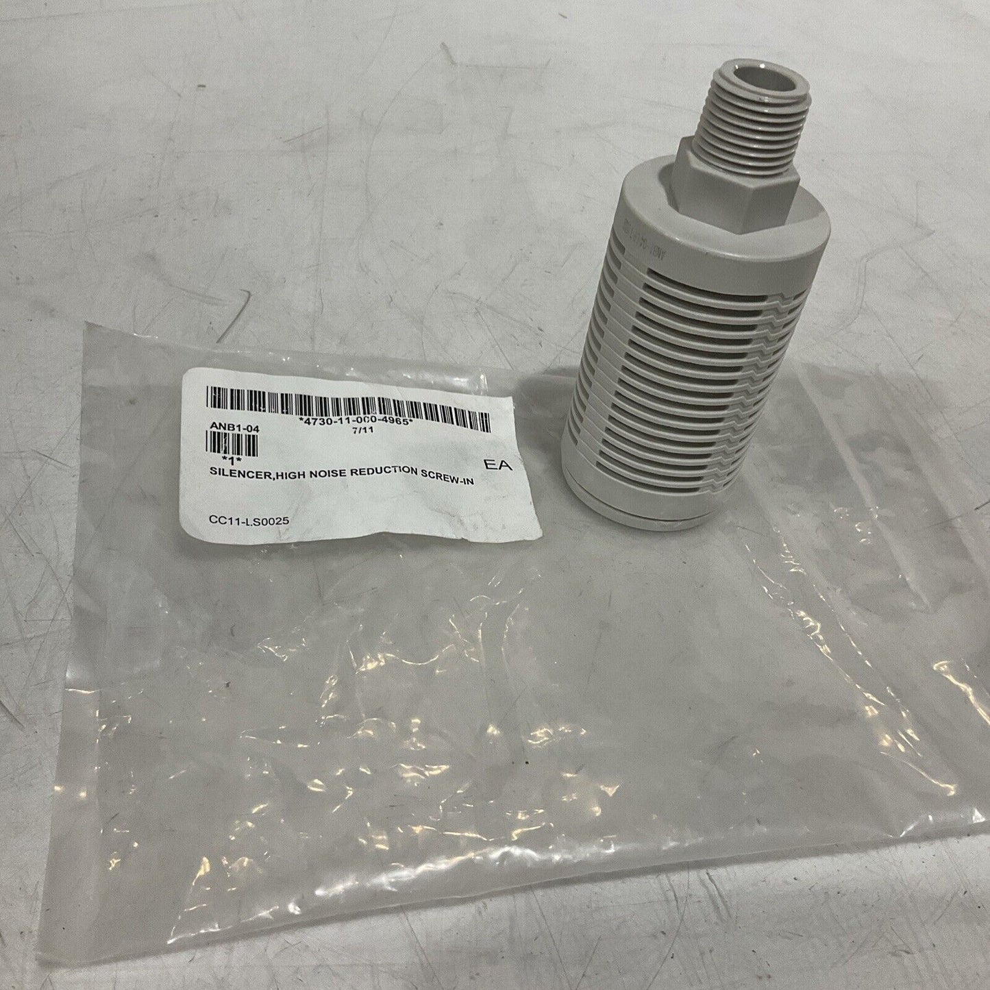 SMC ANB1-04 HIGH NOISE REDUCTION SCREW-IN SILENCER LOT OF 3 U3S