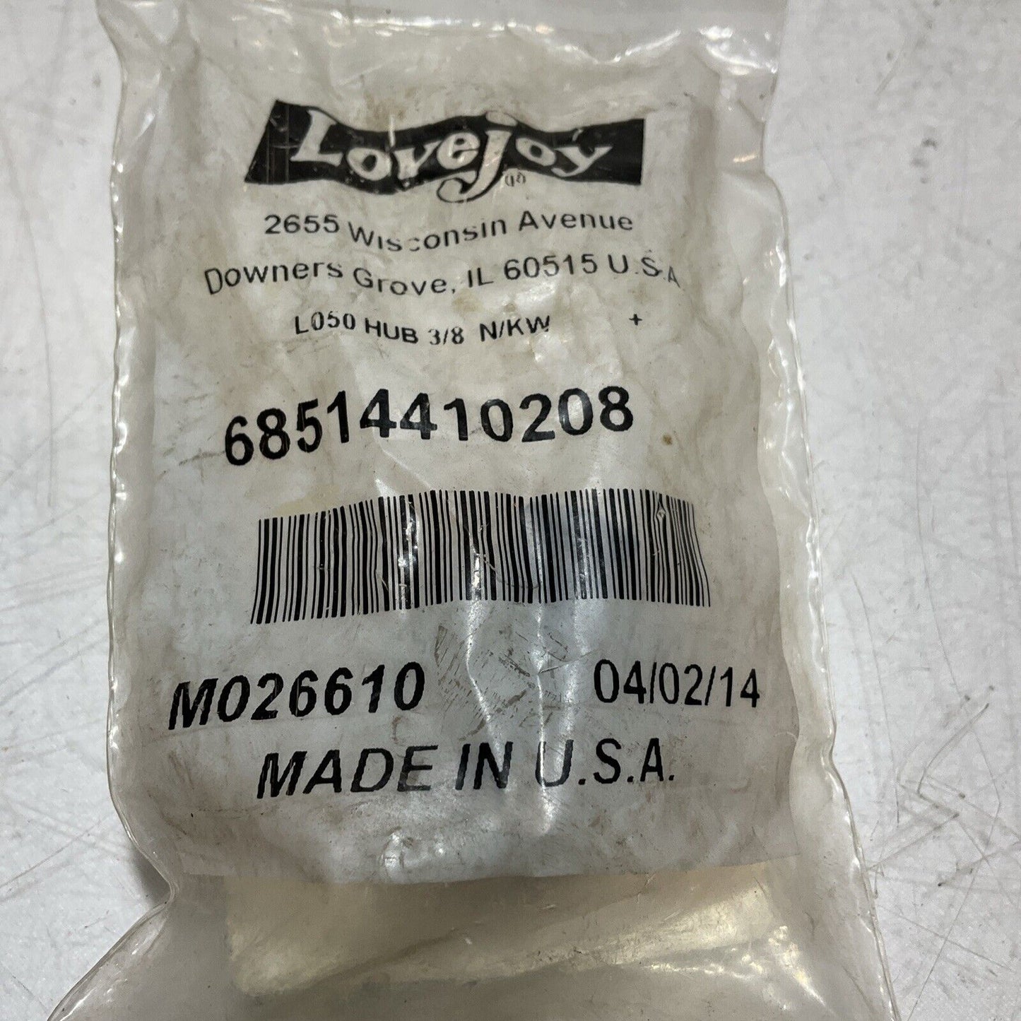 LOVEJOY L-50.375 68514410208 LO50 JOW COUPLING HUB 3/8 BORE NKW LOT OF 12 222