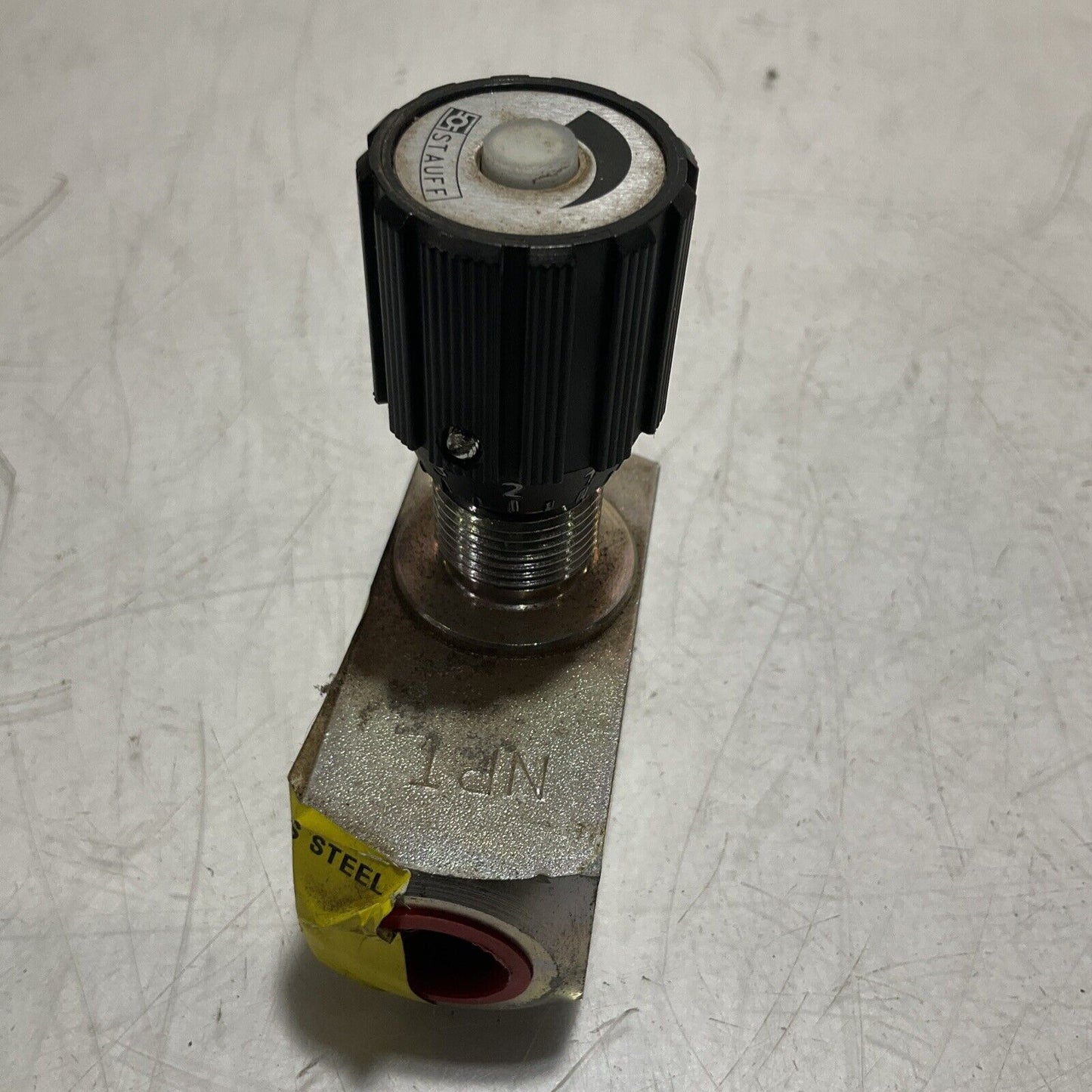 STAUFF NDRV-10-N MAX PIS 5000 CARBON STEEL HYDRAULIC FLOW CONTROL VALVE 222-U3S