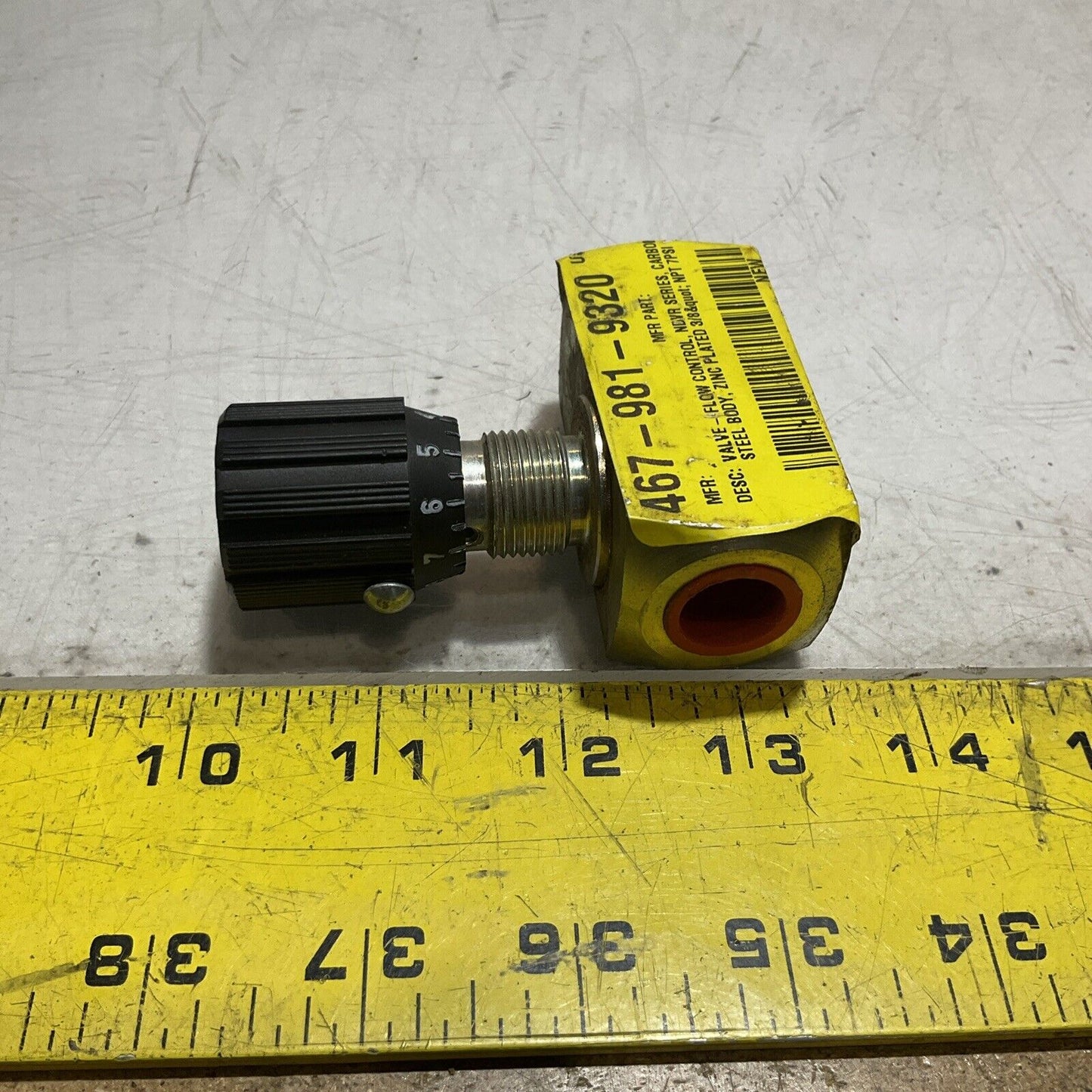 STAUFF NDRV-10-N MAX PIS 5000 CARBON STEEL HYDRAULIC FLOW CONTROL VALVE 222-U3S