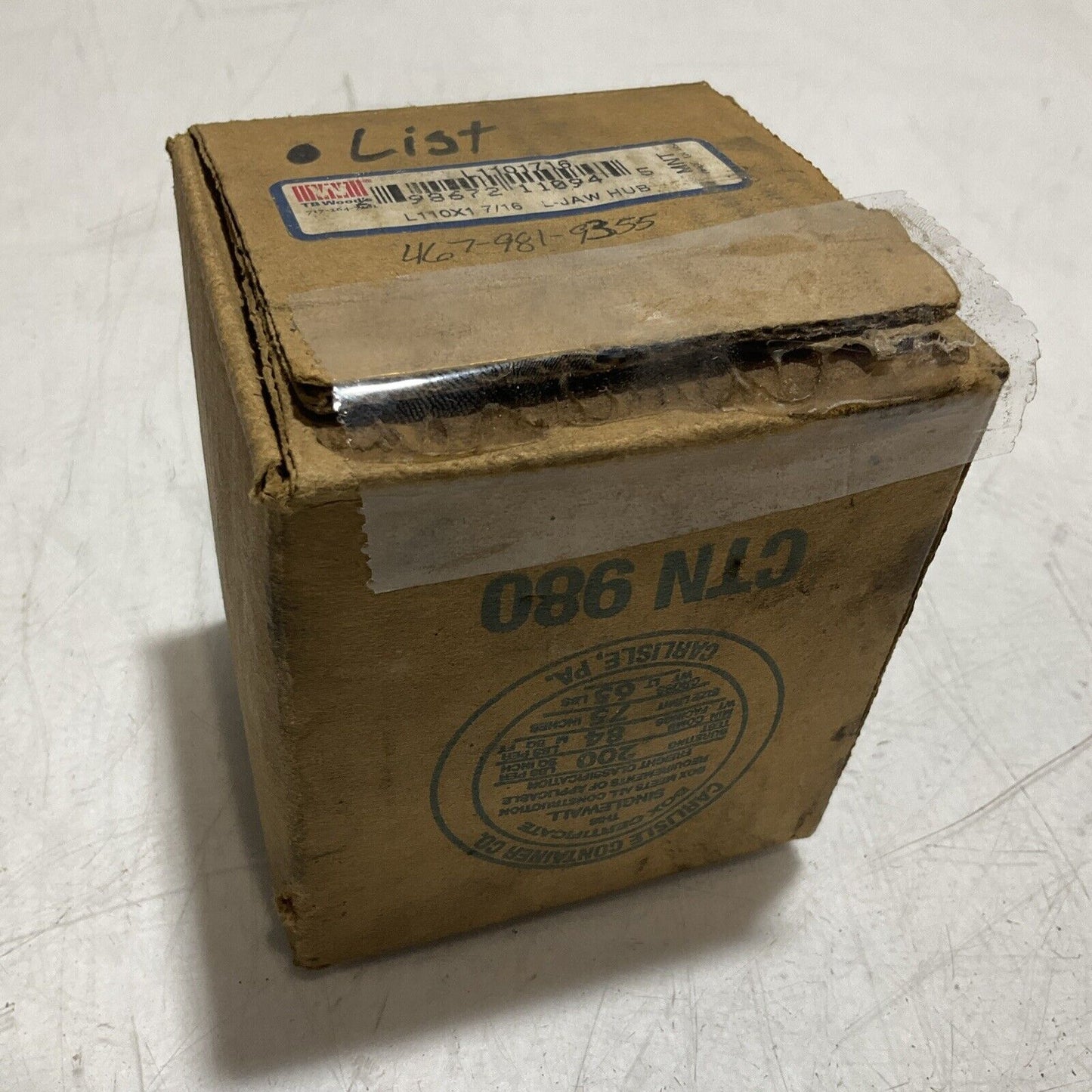 TB WOODS L110 1-7/16 L-JAW COUPLING HUB 222-U3S