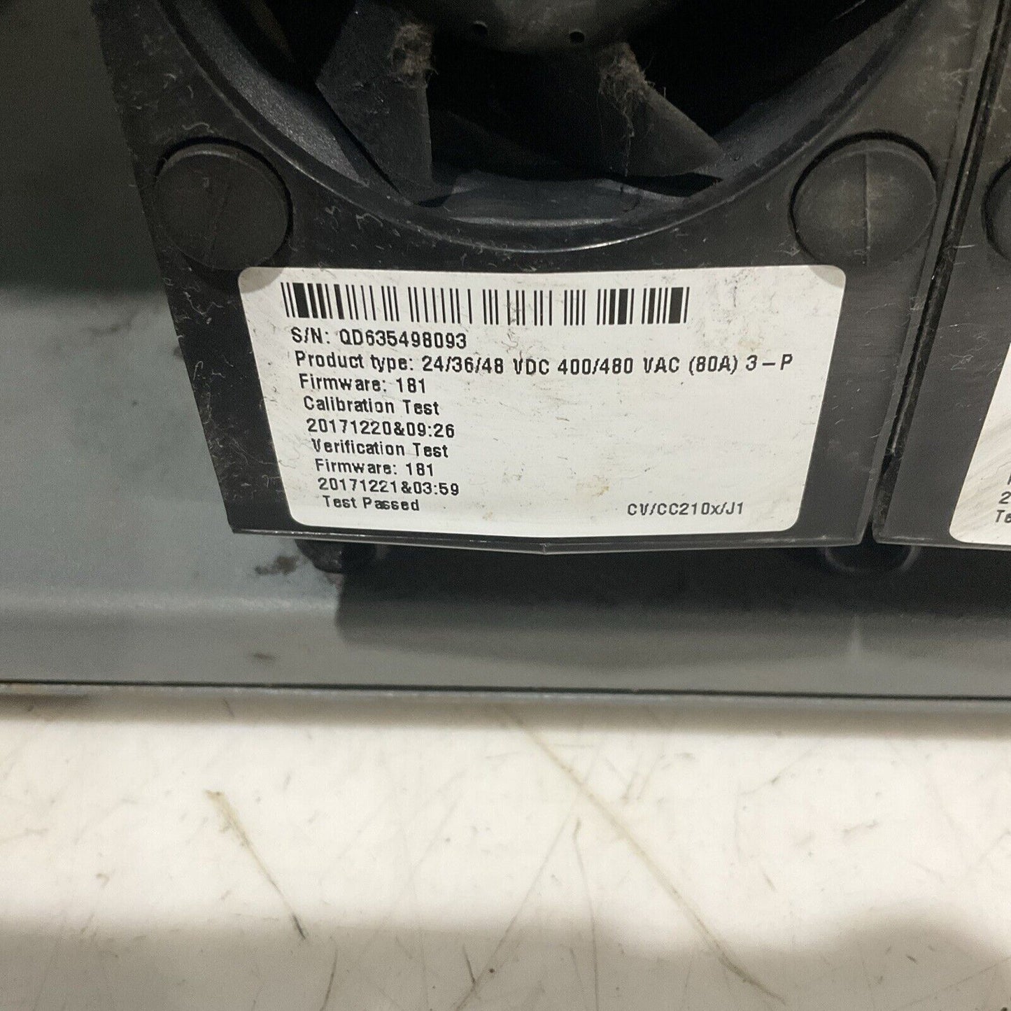 ENERSYS EI3-HL-4YE ENFORCER IMPAQ FORKLIFT L-A BATTERY CHARGER 3PH 480V 50/60 HZ