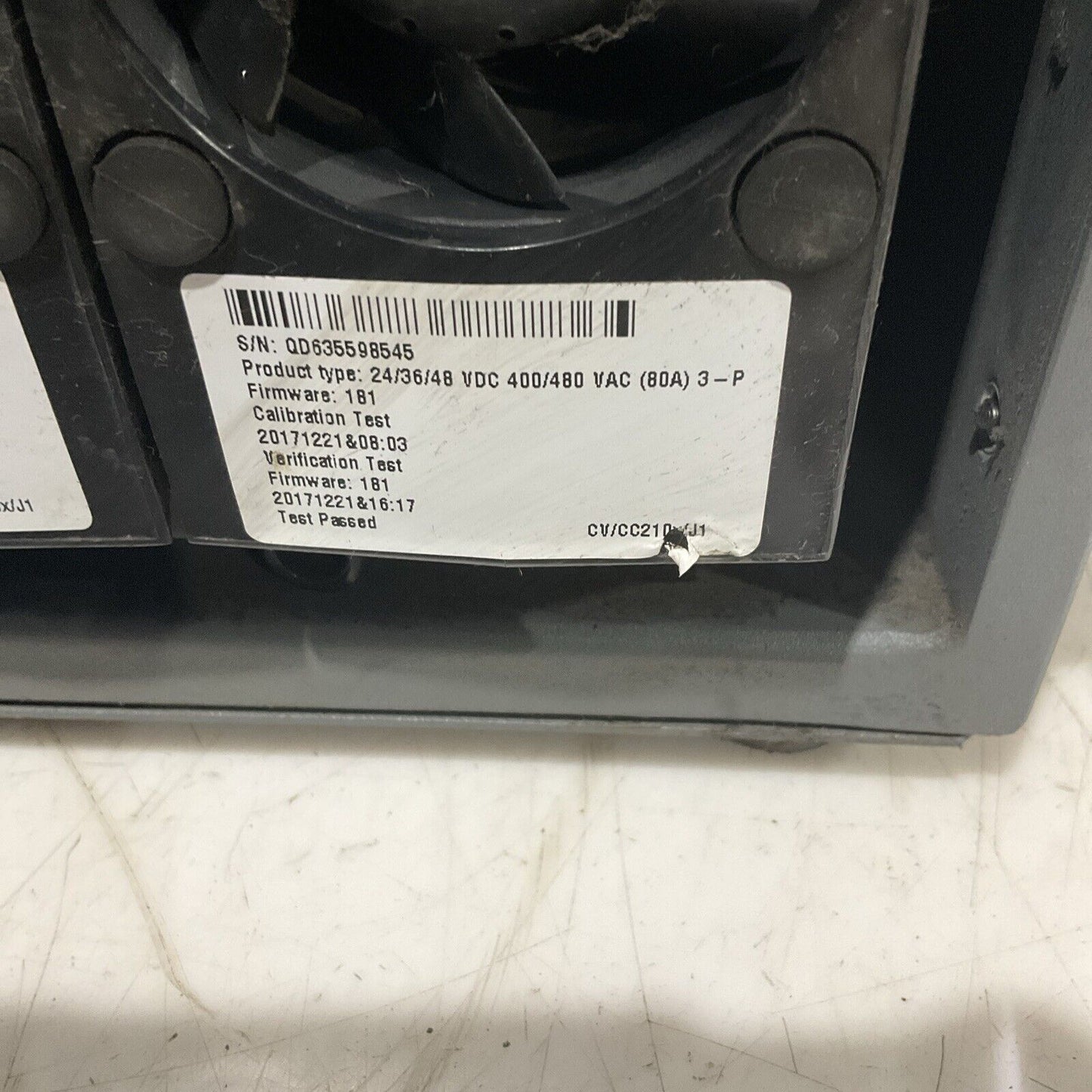 ENERSYS EI3-HL-4YE ENFORCER IMPAQ FORKLIFT L-A BATTERY CHARGER 3PH 480V 50/60 HZ