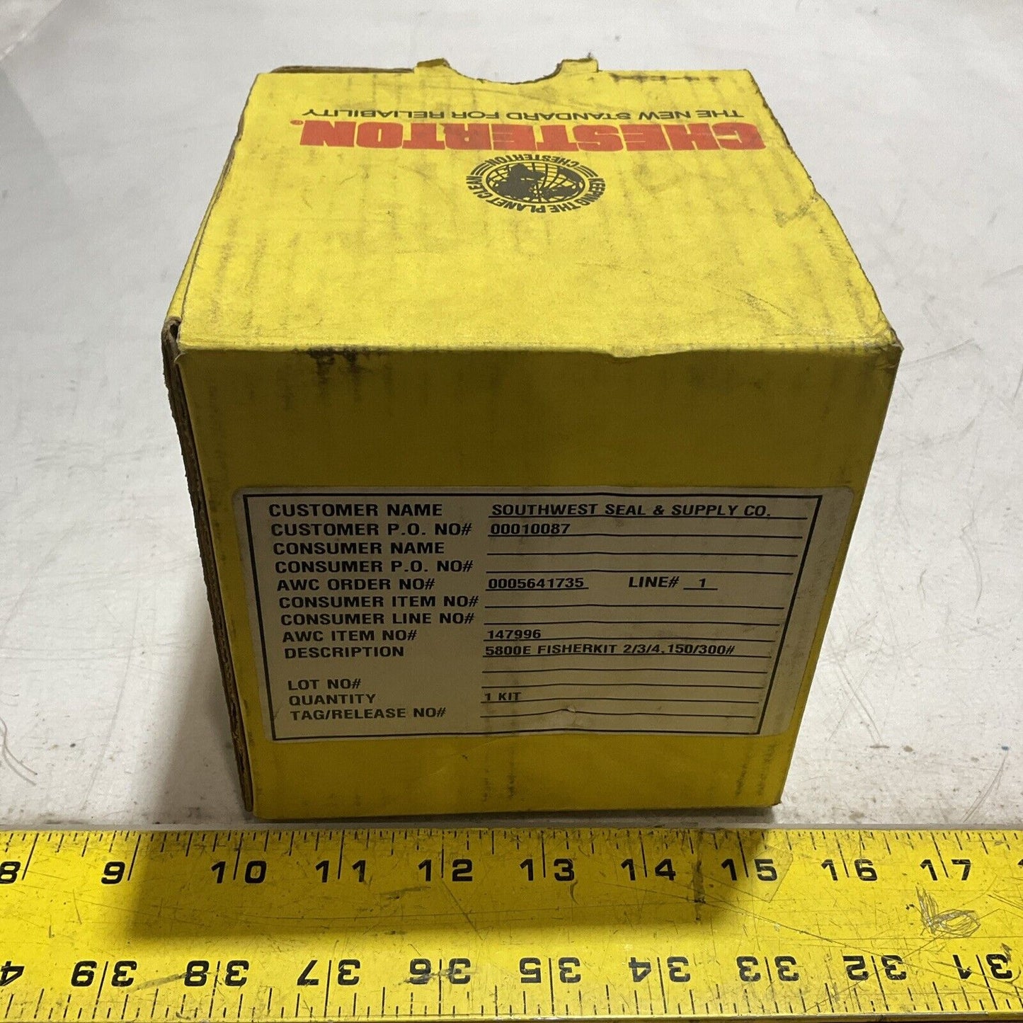 CHESTERTON 147996 5800E FISHER KIT 2/3/4,150/300 VALVE SEALING KIT SYSTEM 479