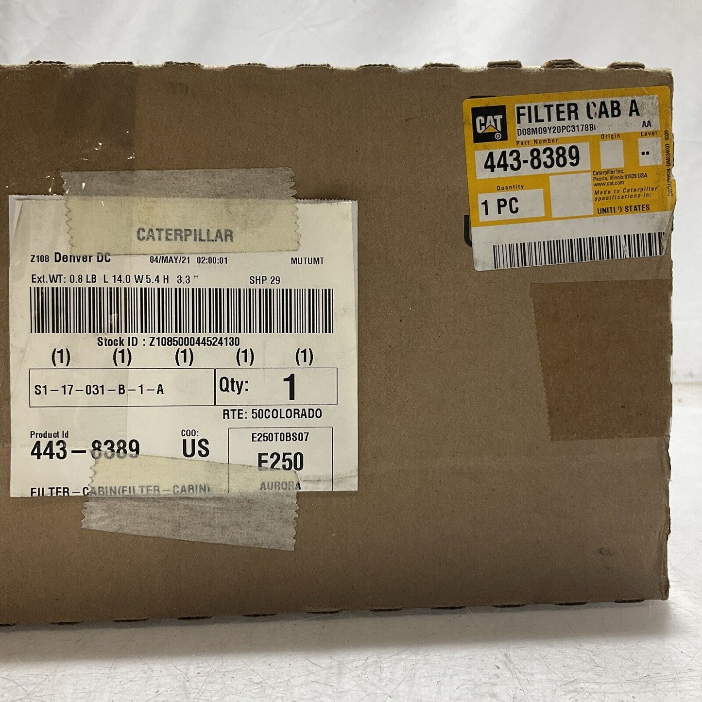 CAT - CATERPILLAR 443-8389 CABIN AIR FILTER A 476