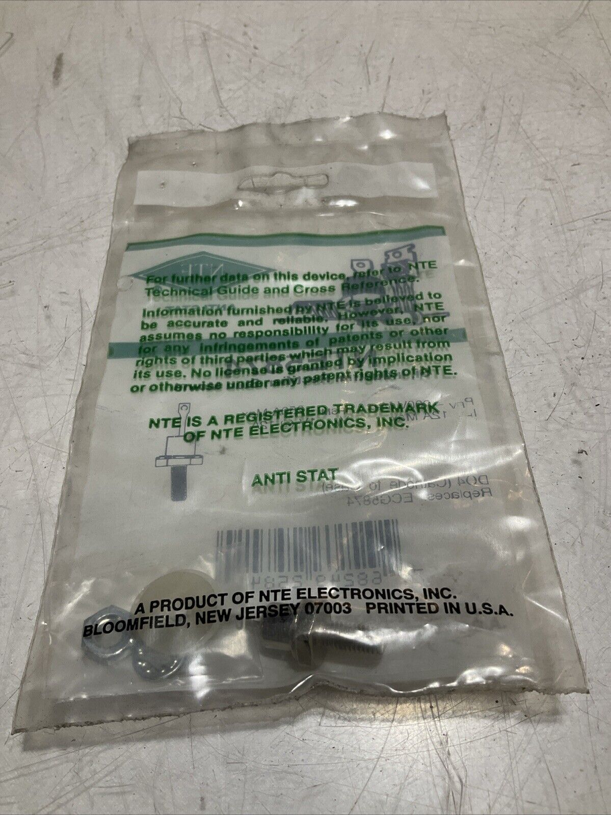 NTE- ATI STAT NTE5874 ANTI STAT INDUSTRIAL RECTIFIER STUD MOUNT LOT OF 3 476-U3S