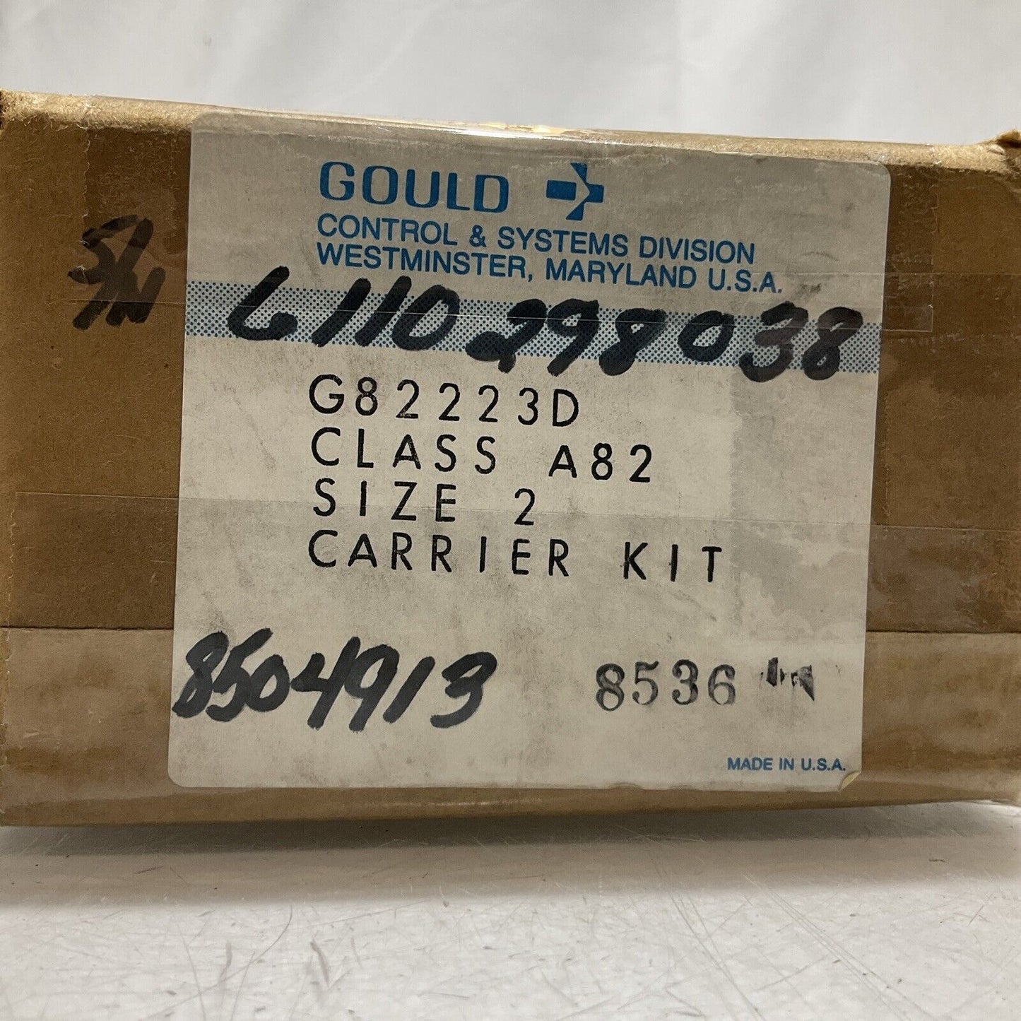 GOULD G82223D CLASS A82 SIZE 2 CARRIER KIT 373-U3S