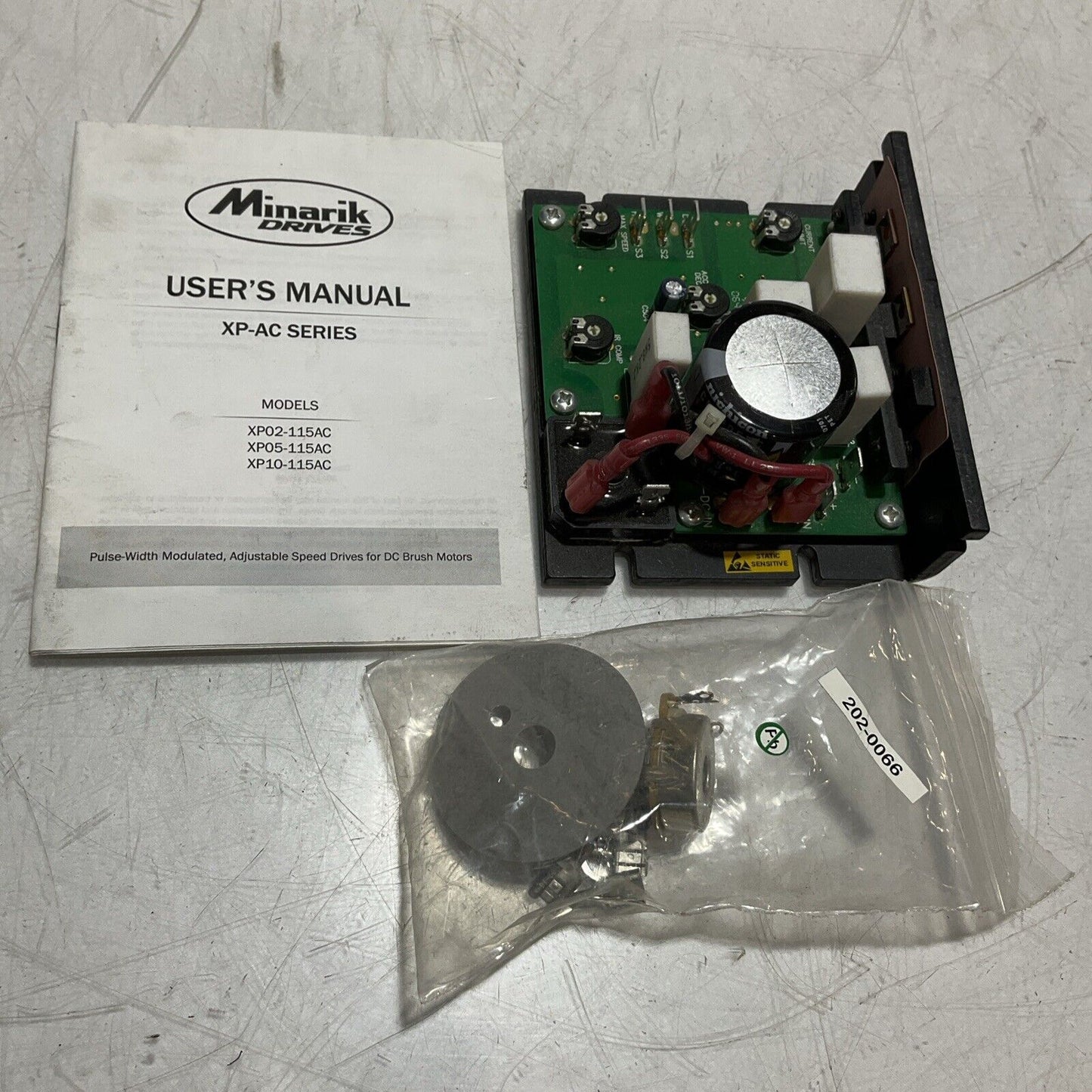 MINARIK DRIVES XP05-115AC DC MOTOR CONTROL CIRCUIT BREAKER U3S