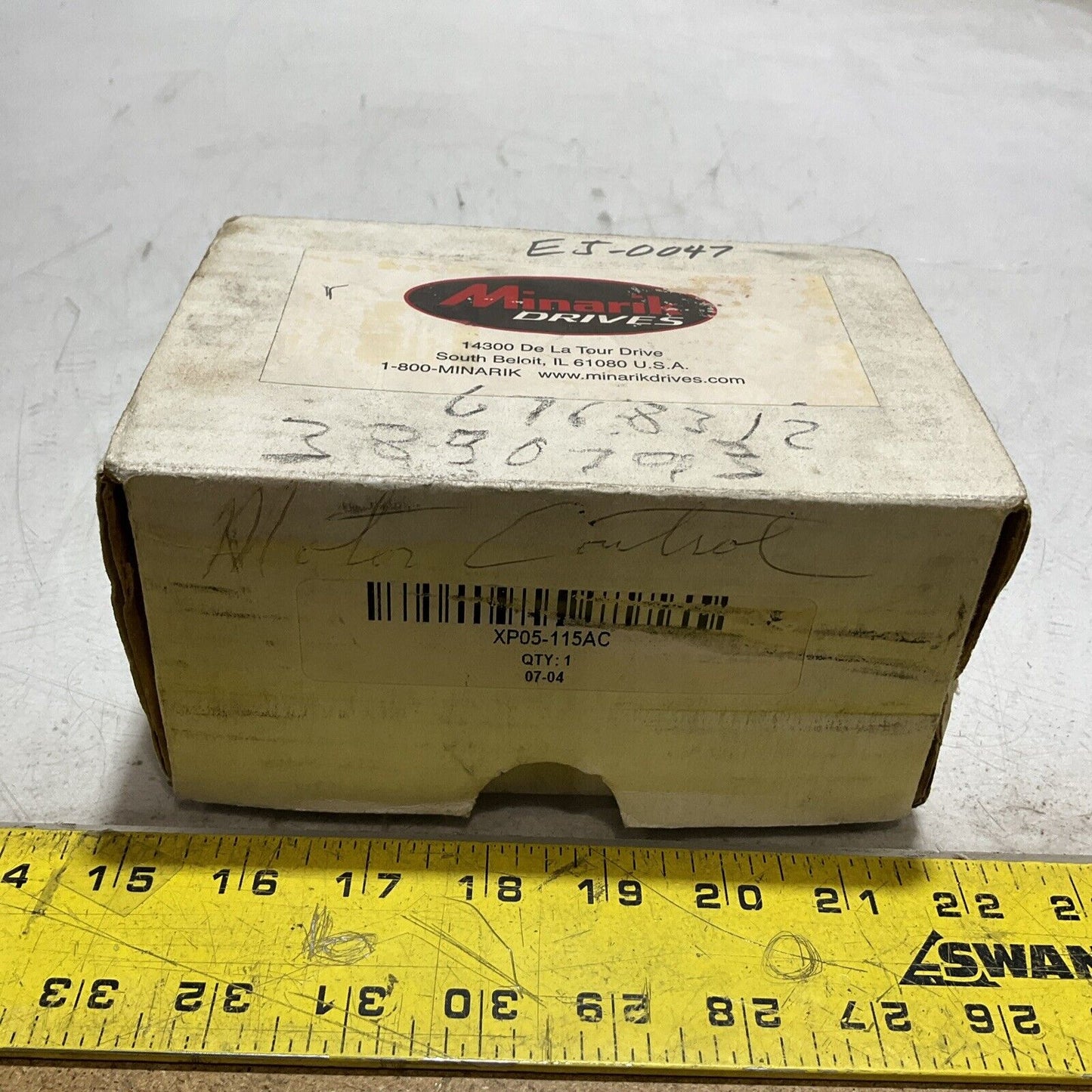 MINARIK DRIVES XP05-115AC DC MOTOR CONTROL CIRCUIT BREAKER U3S